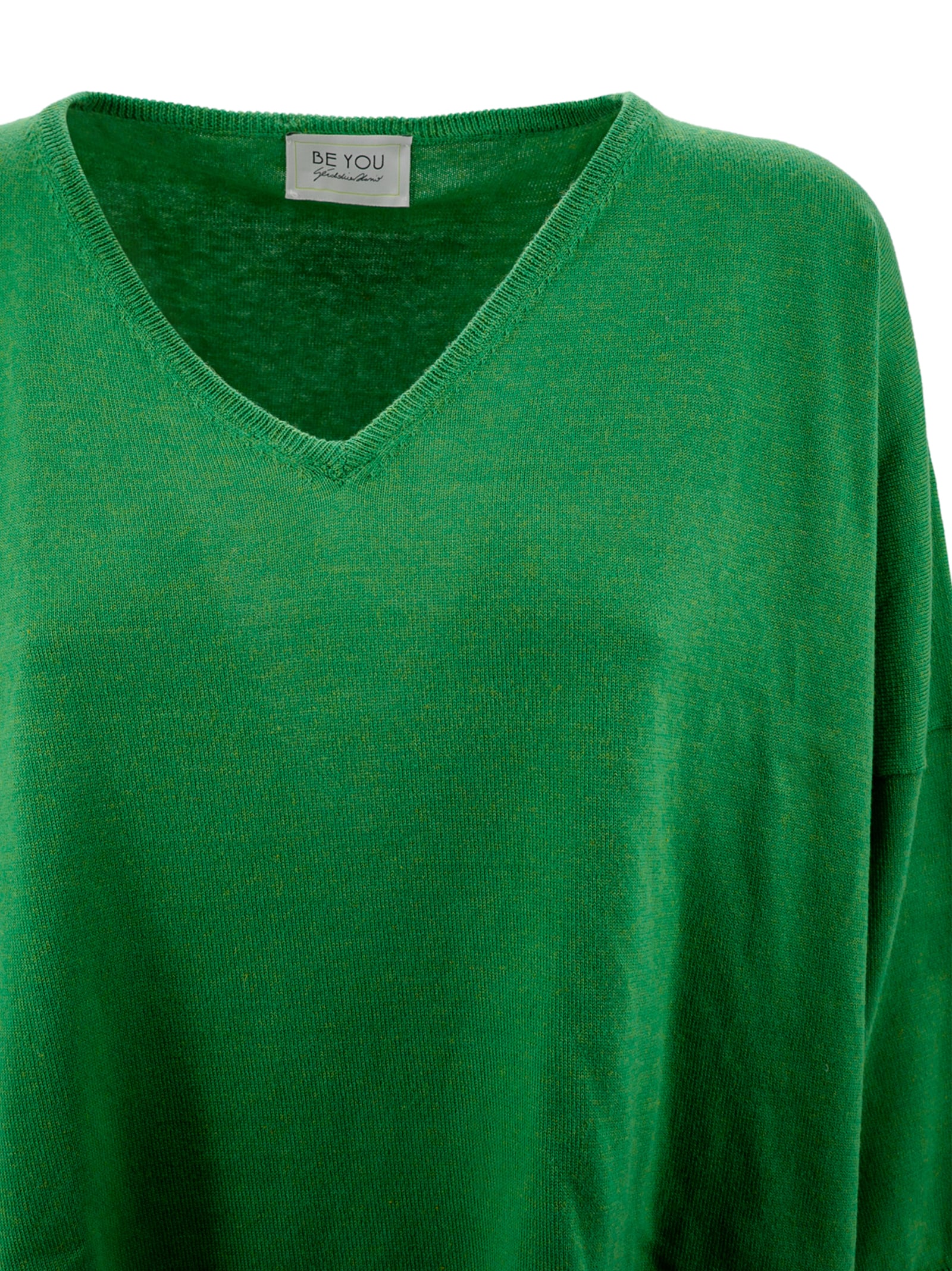 Shop Be You V-neck Sweater In Green