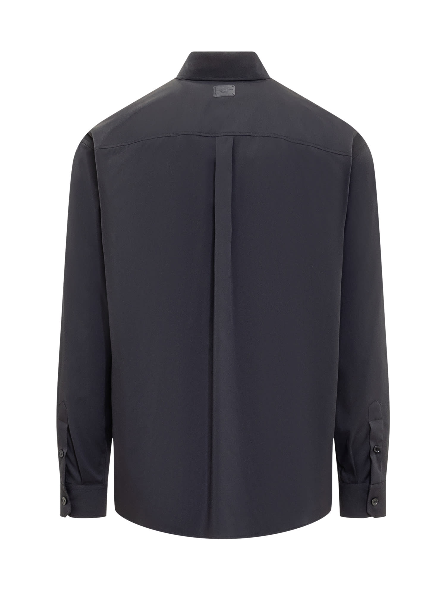 Shop Dolce & Gabbana Technical Fabric Shirt In Blu