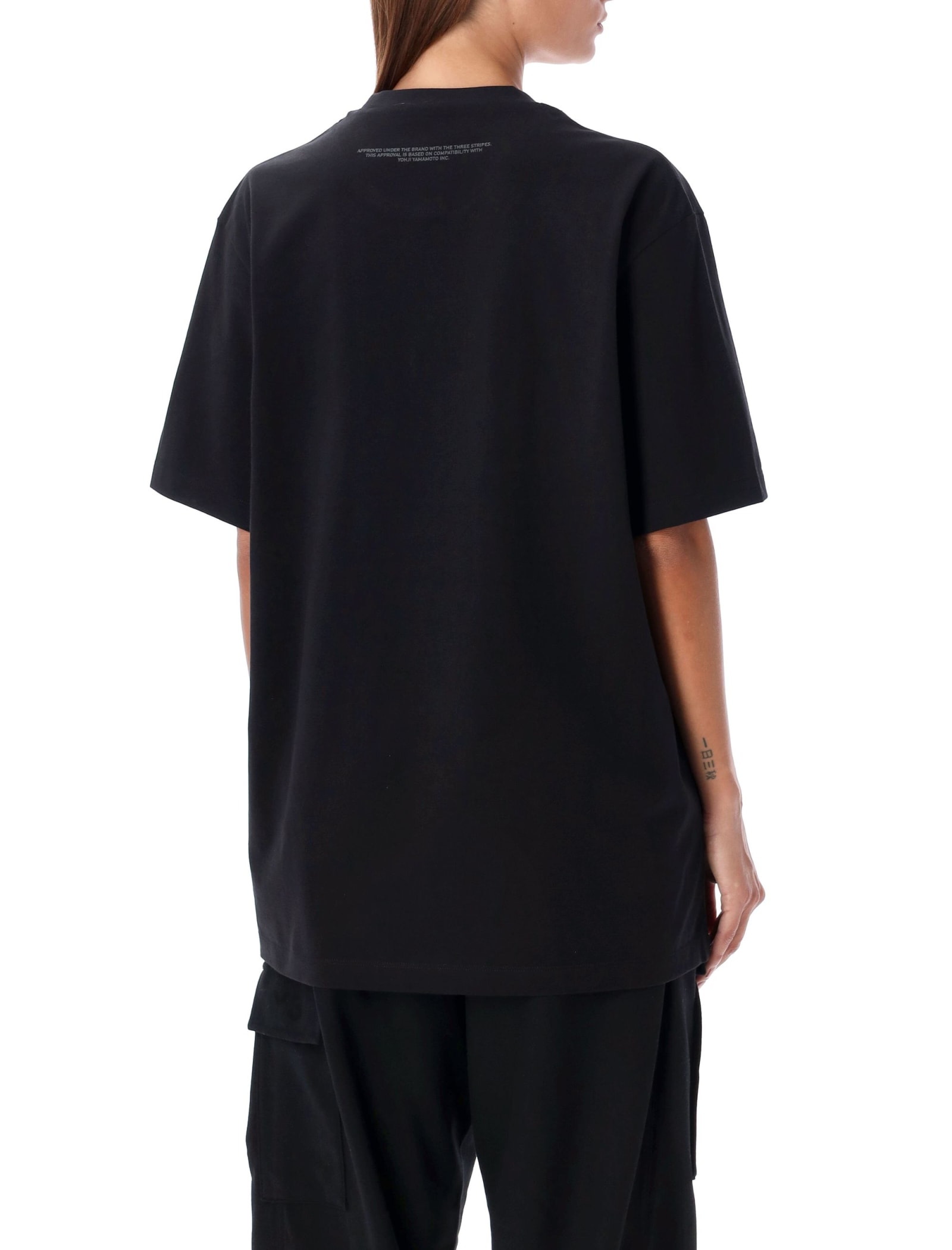 Shop Y-3 Reflective Logo T-shirt In Black