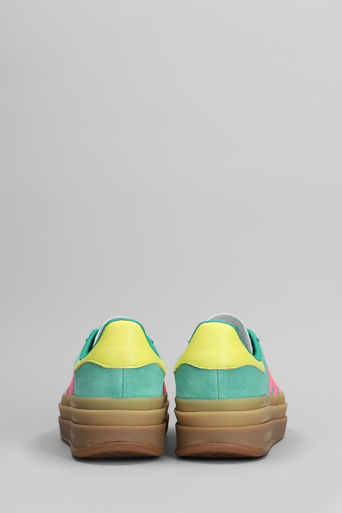 Adidas Originals Suede Upper Sneakers With Contrast Heel Tab In Green