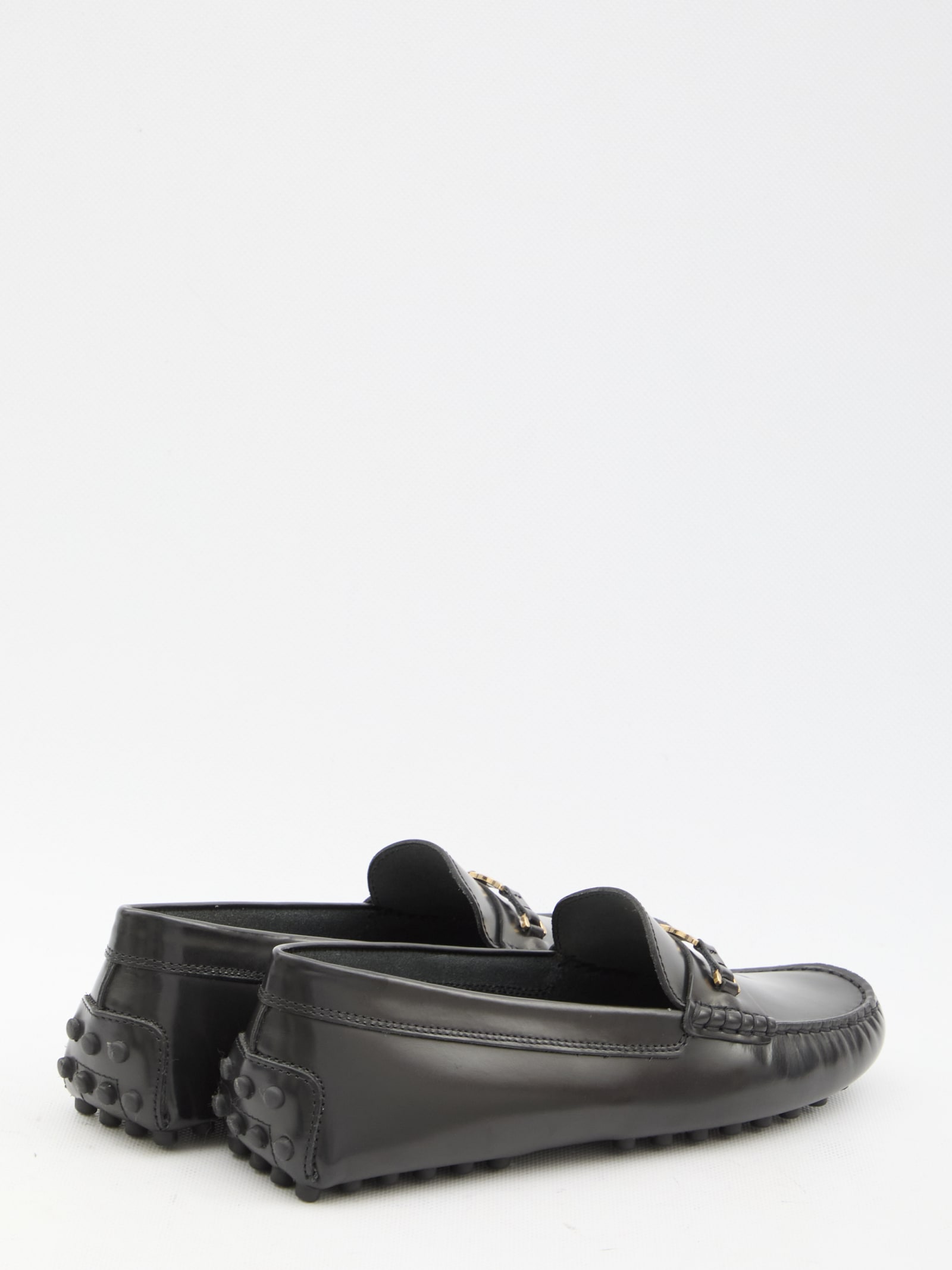 Shop Tod's Gommino Loafers In Black