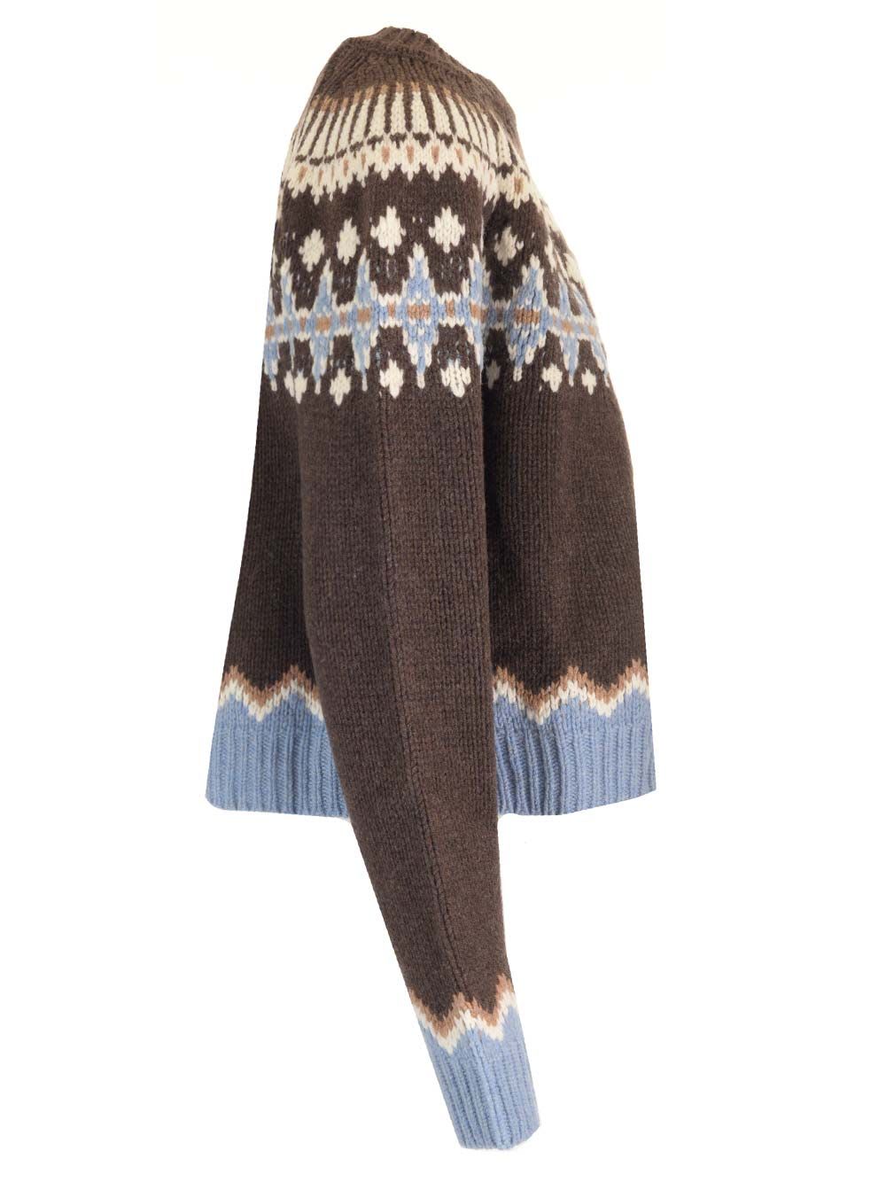 Shop Alanui Sweet Winter Sweater In Brown