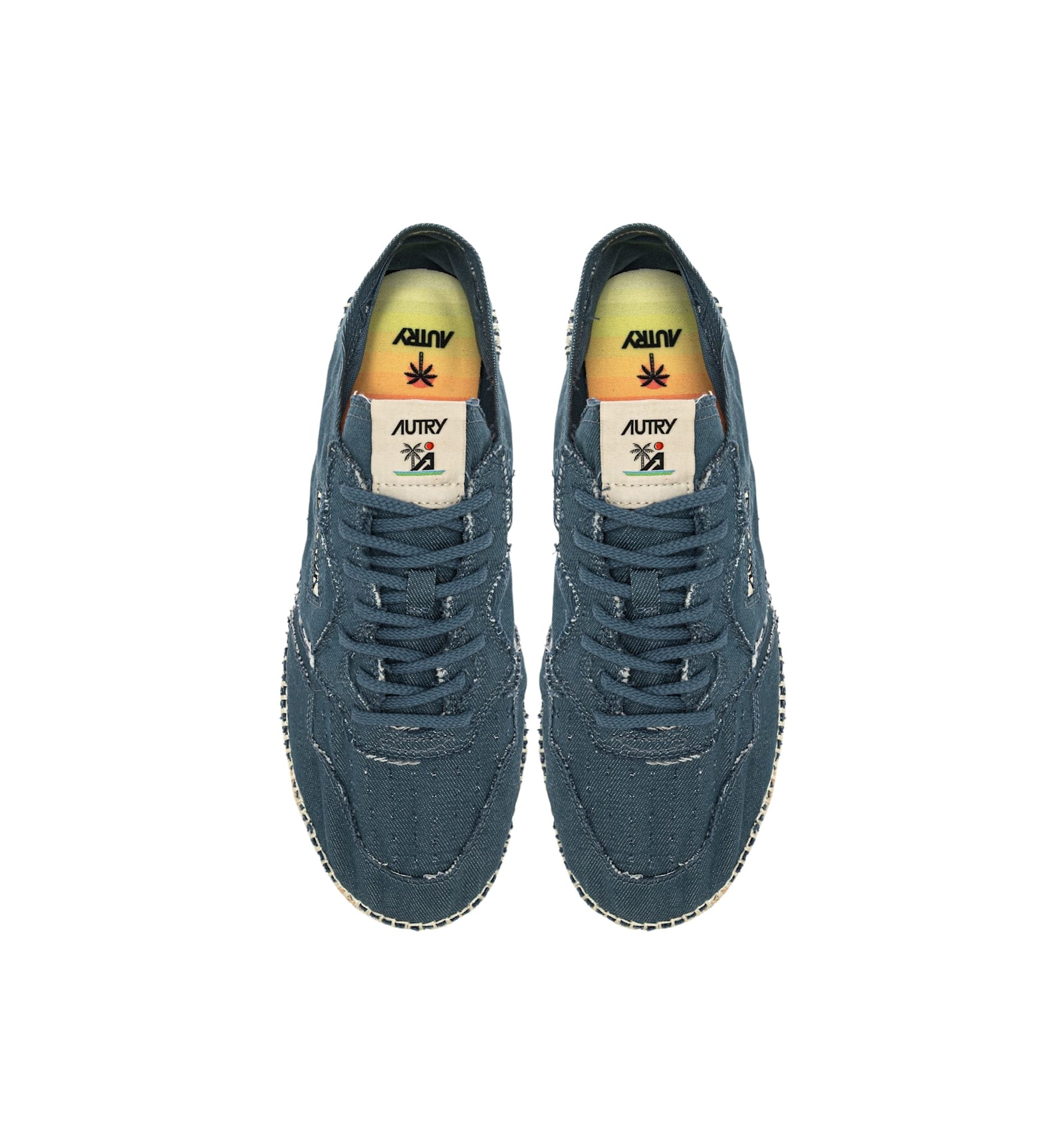 Autry Espadrillas Canvas Sneakers In Blue