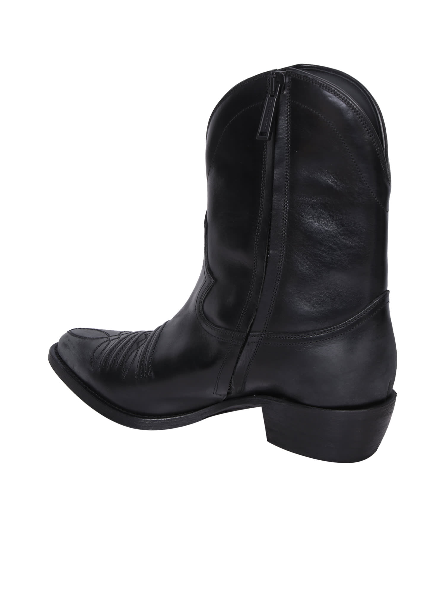 Shop Dsquared2 Western Black Ankle Boot