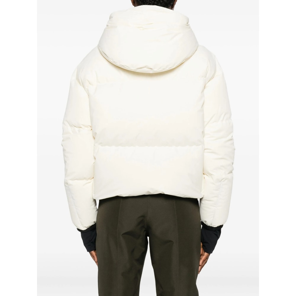 Moncler Grenoble Ski Jacket Allesaz With Hood In White