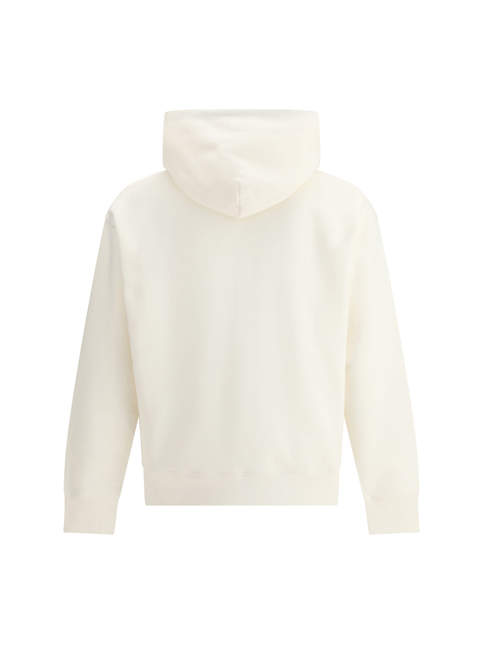 Moncler Hoodie Sweatshirt In Jersey In White