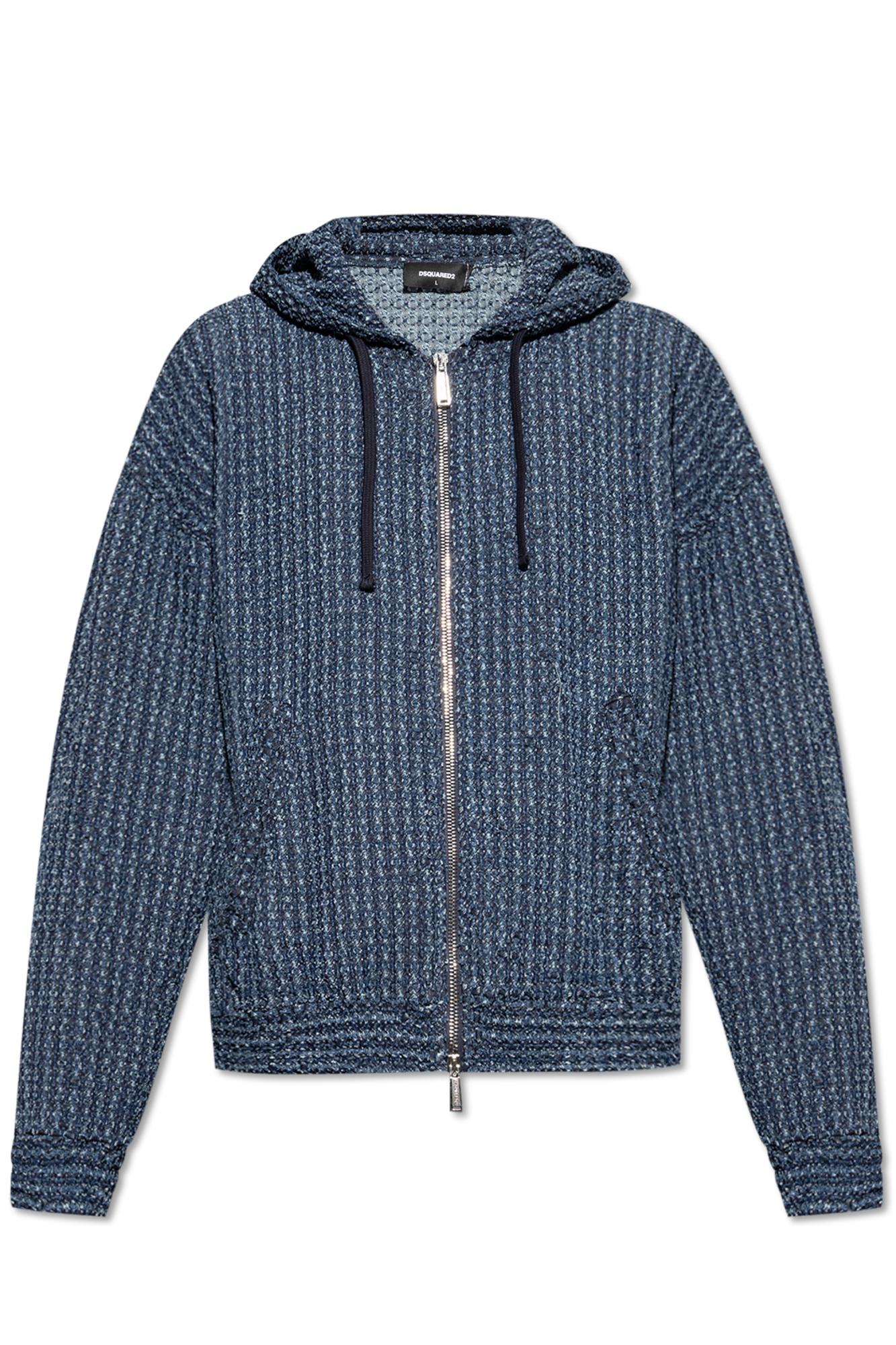 Dsquared2 Hooded Jacket In Blue