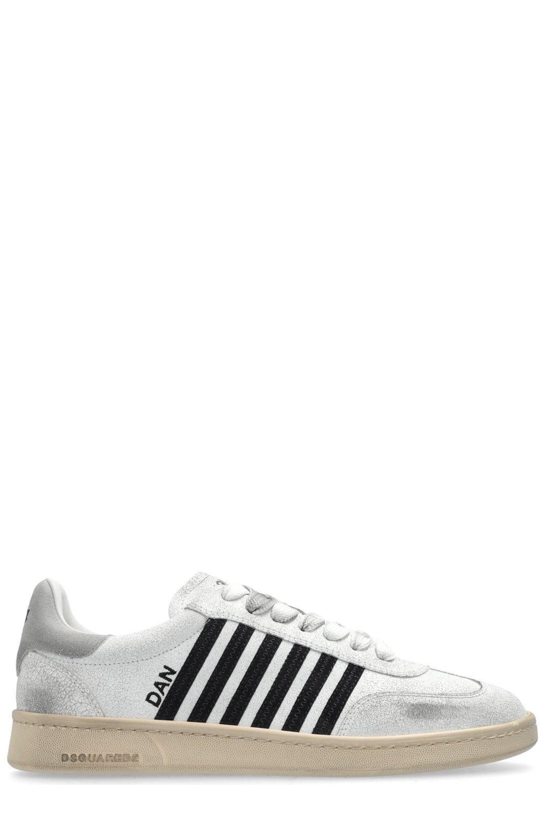 Shop Dsquared2 Boxer Vintage Low-top Sneakers In White