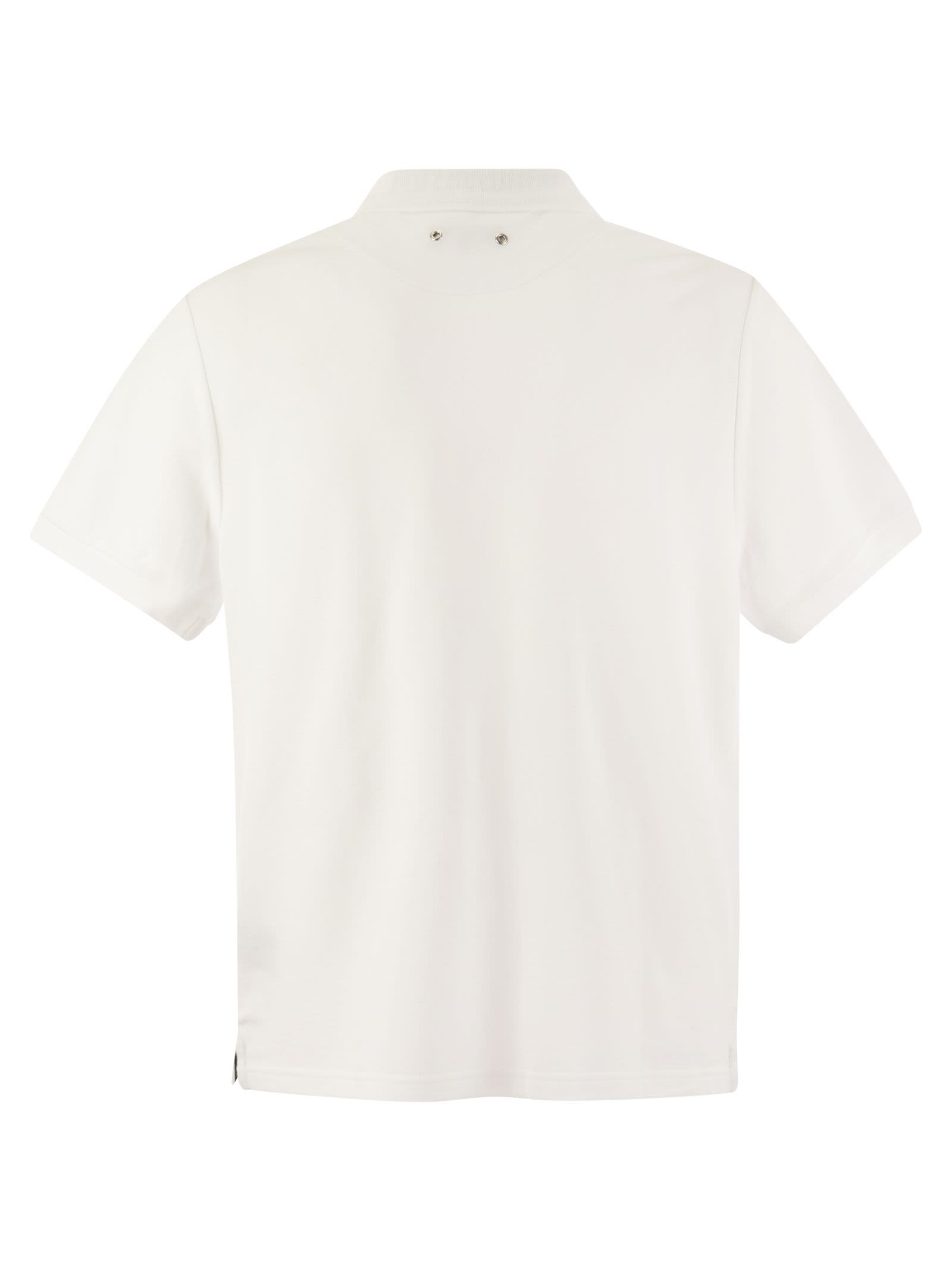 Shop Vilebrequin Organic Cotton Pique Polo Shirt In White