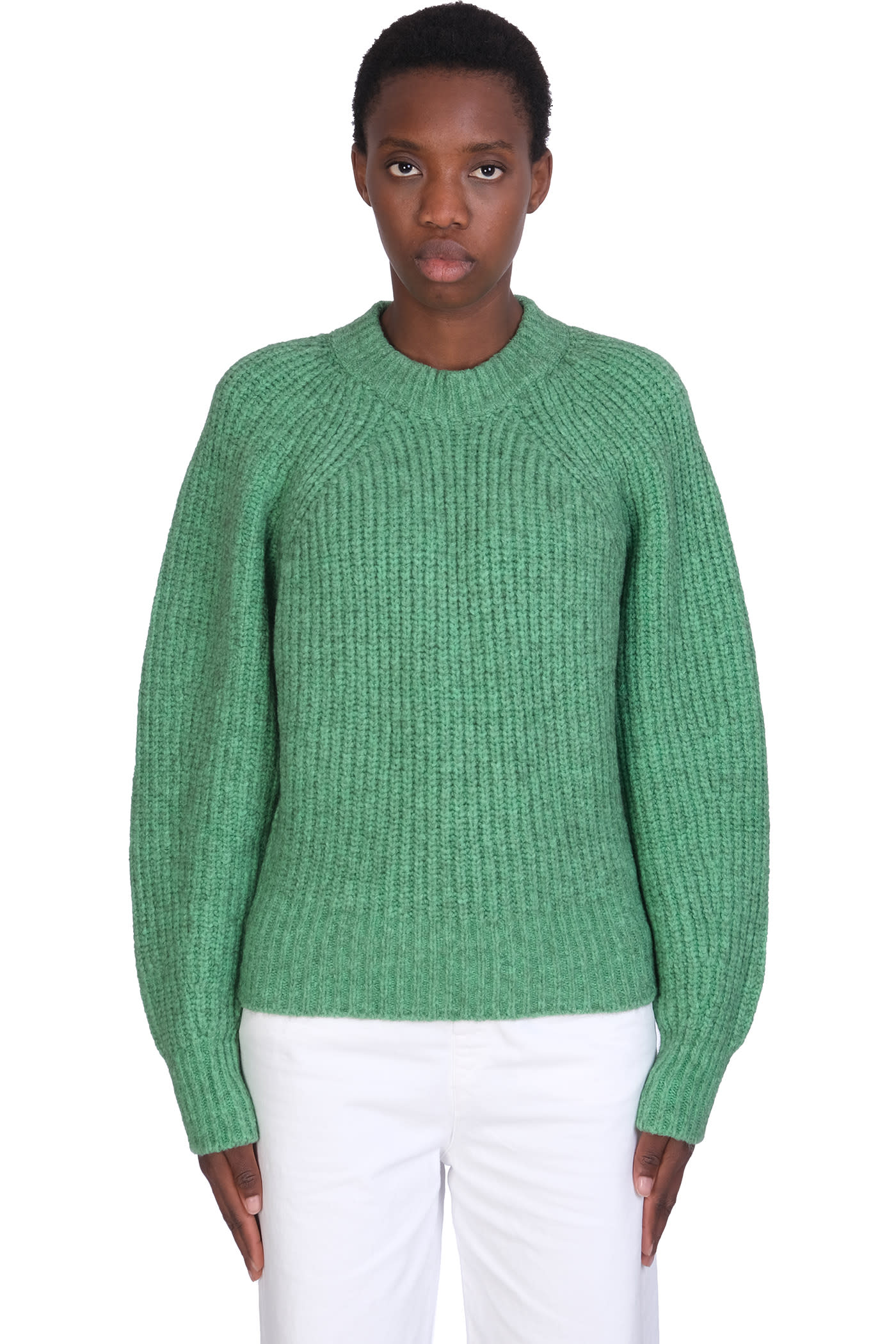 Isabel Marant Rosy Knitwear In Green Cotton