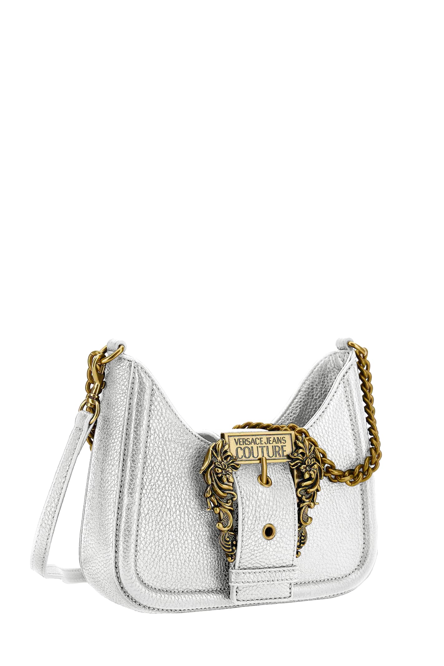 Shop Versace Jeans Couture Shoulder Bag In White