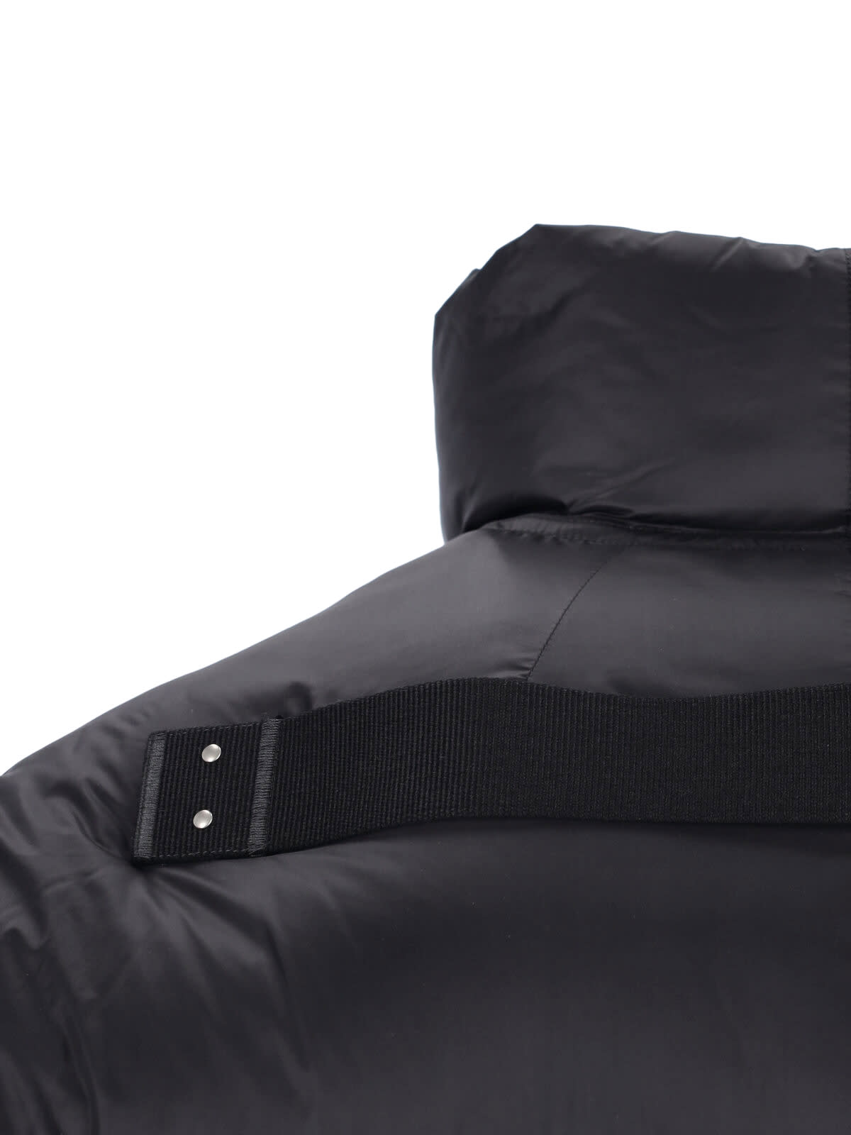 Rick Owens Long Down Jacket Turtle In Black