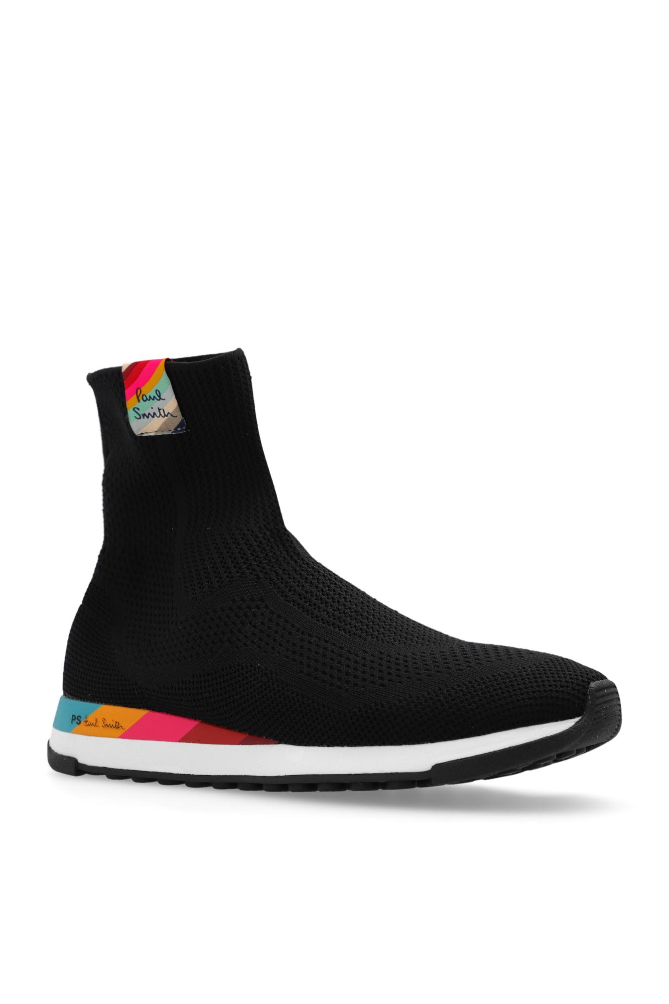 Shop Paul Smith Comet High-top Sneakers In Black