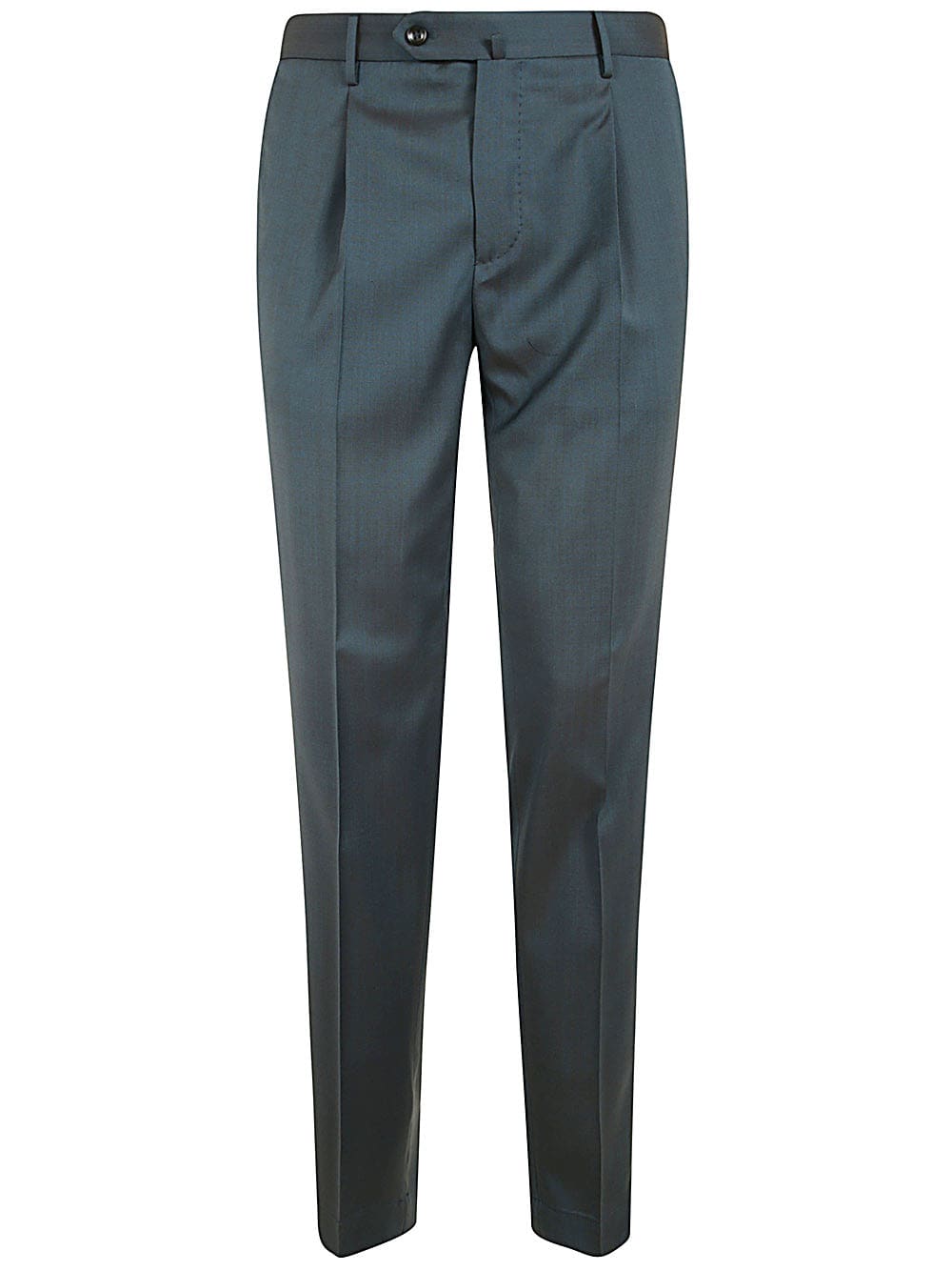Shop Incotex Model R54 Tapered Fit Trousers In Medium Blue