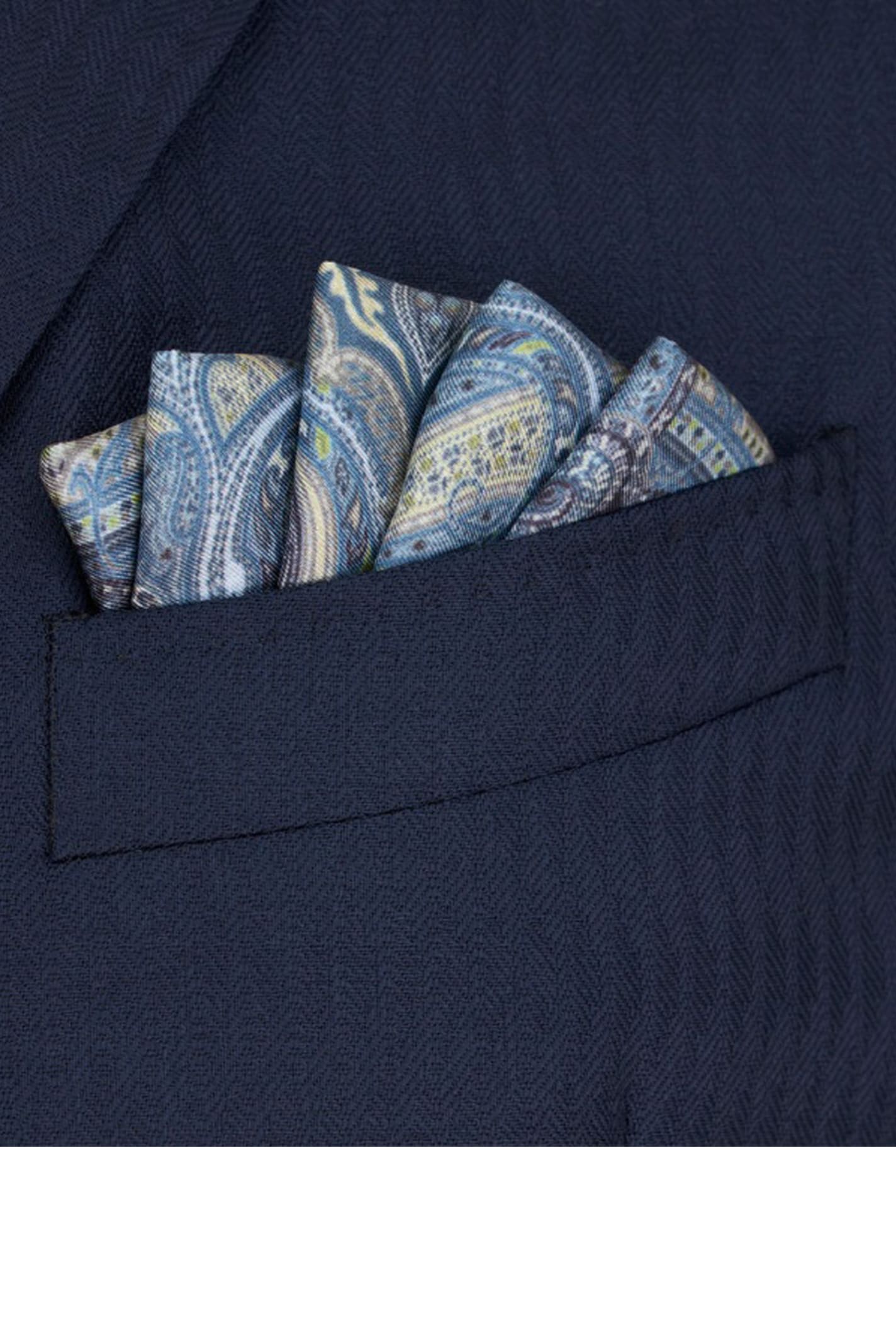 Shop Etro Handkerchief In Blue