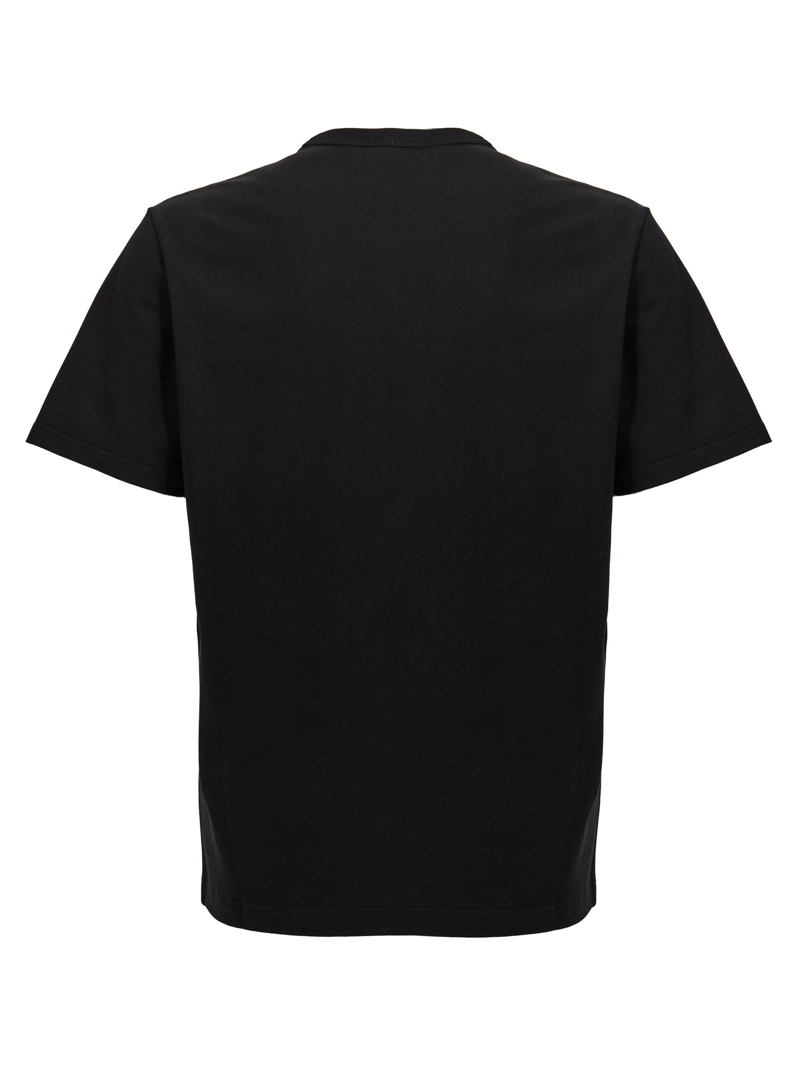 Shop Alexander Mcqueen Logo Print T-shirt In Black