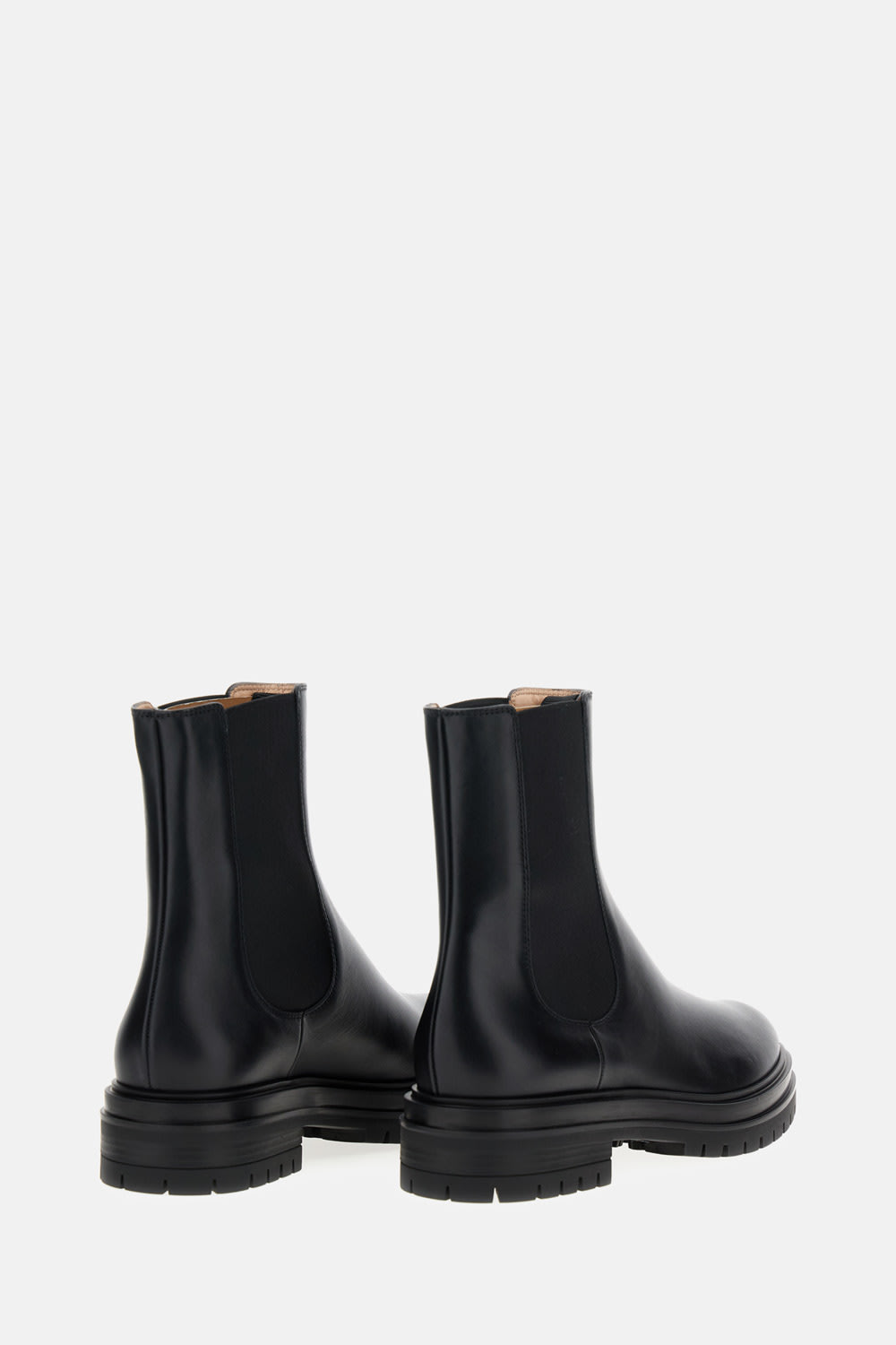 Gianvito Rossi Chester Leather Chelsea Boots In Black