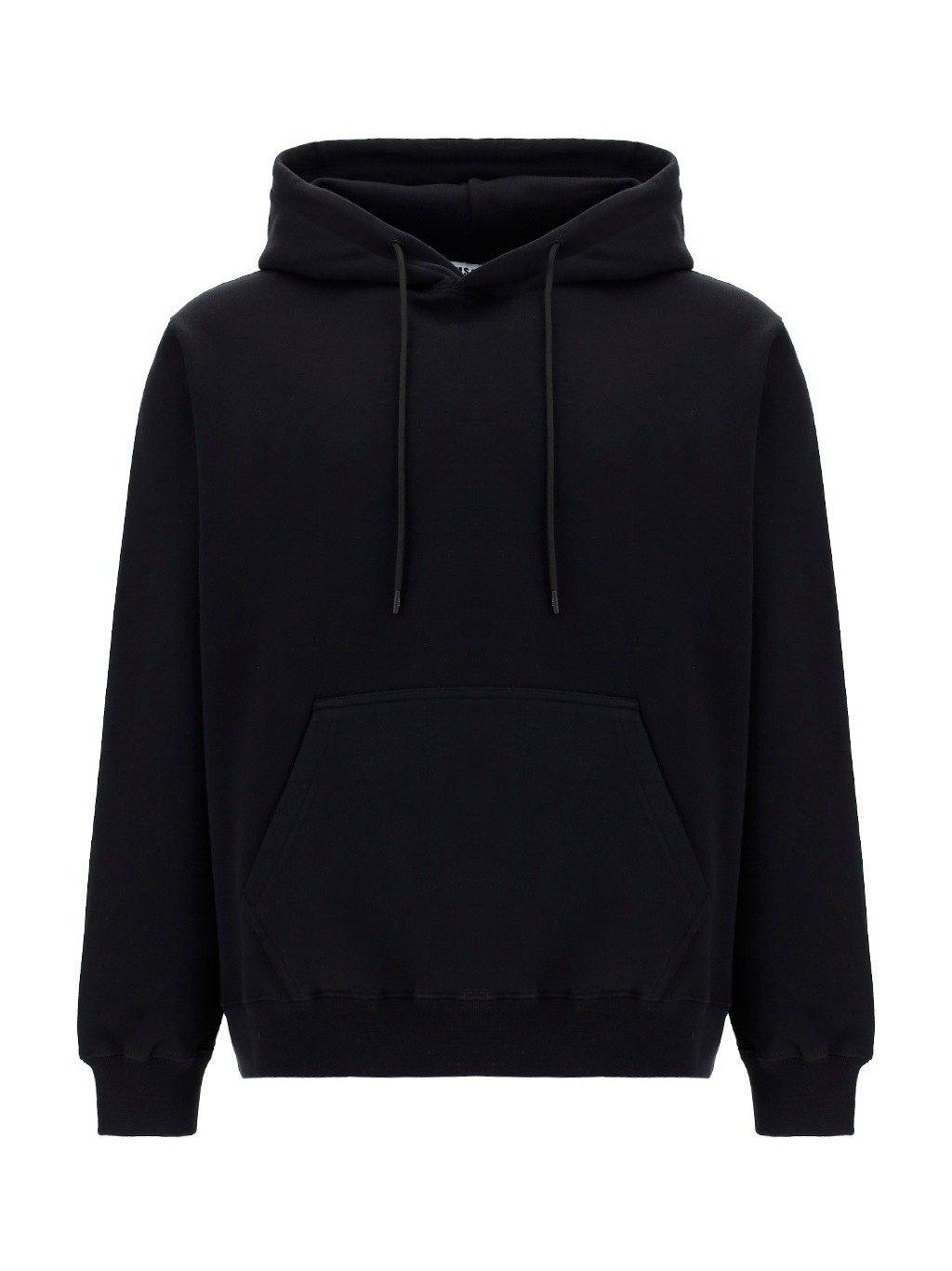 Shop Msgm Logo Printed Drawstring Hoodie