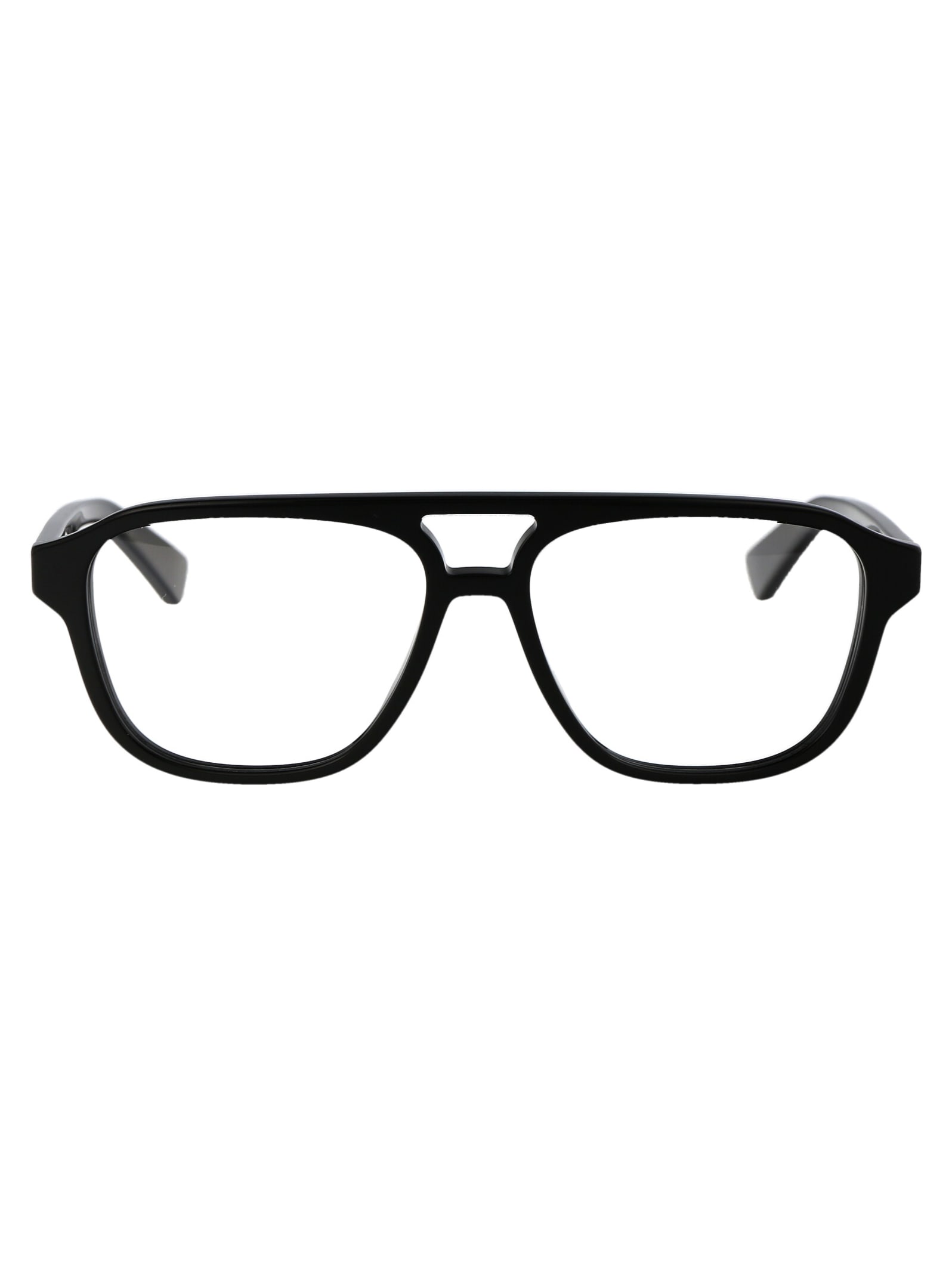 Shop Bottega Veneta Bv1294o Glasses In 001 Black Black Transparent