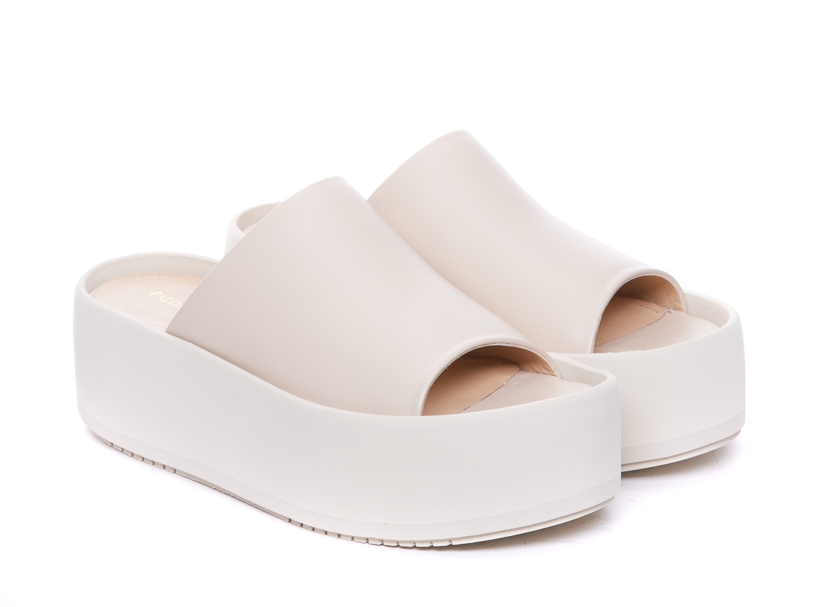 Shop Paloma Barceló Minsi Platform Sandals In White
