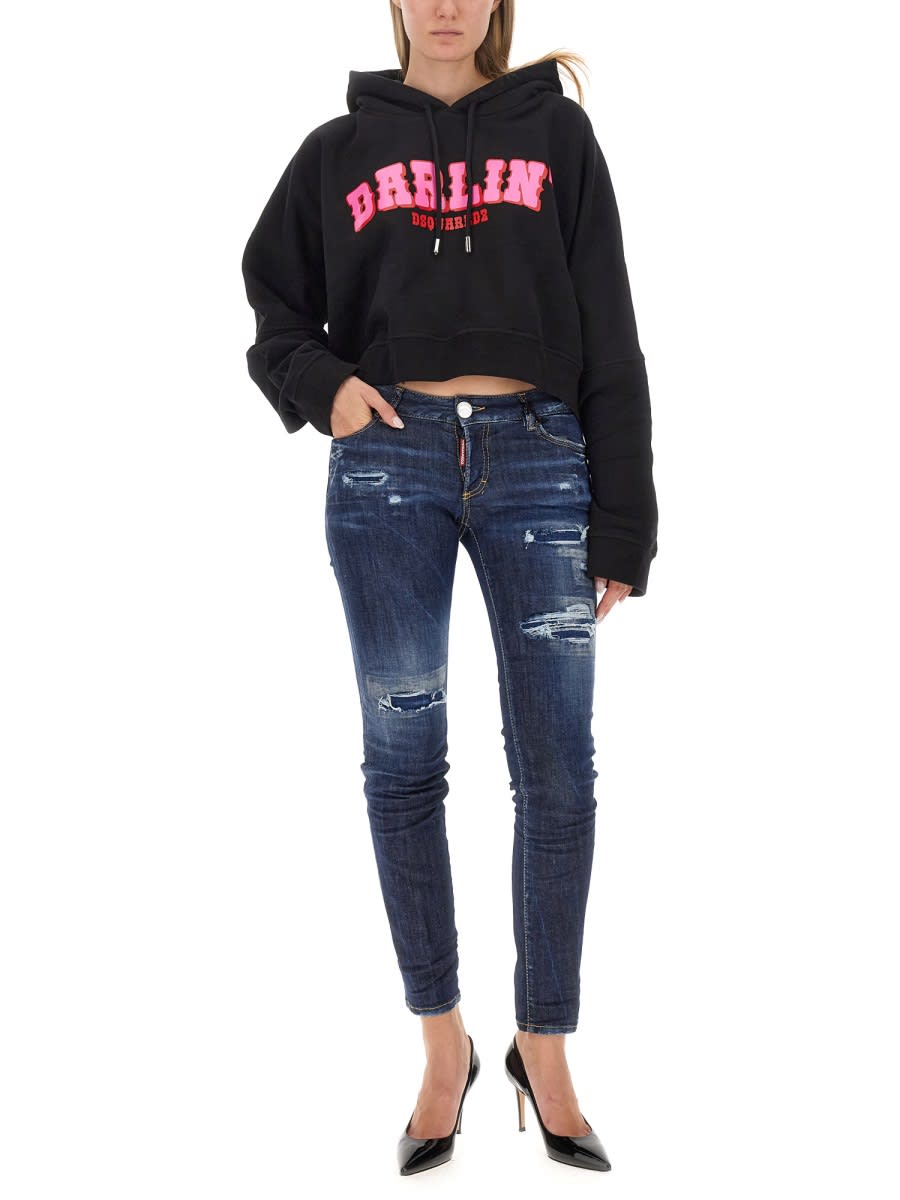 Shop Dsquared2 Sweatshirt With Logo In Black