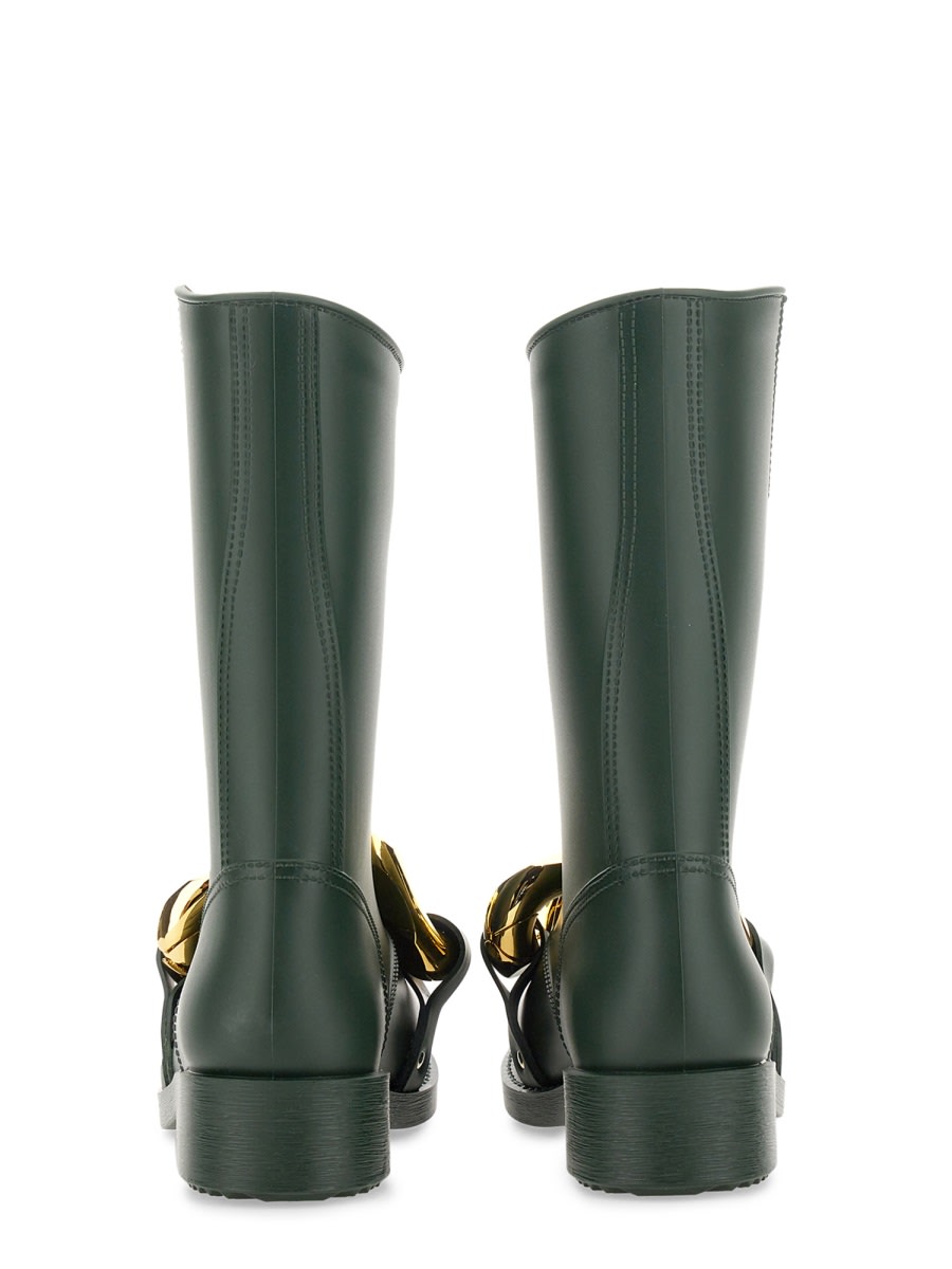 Shop Jw Anderson High Boot Chain In Green