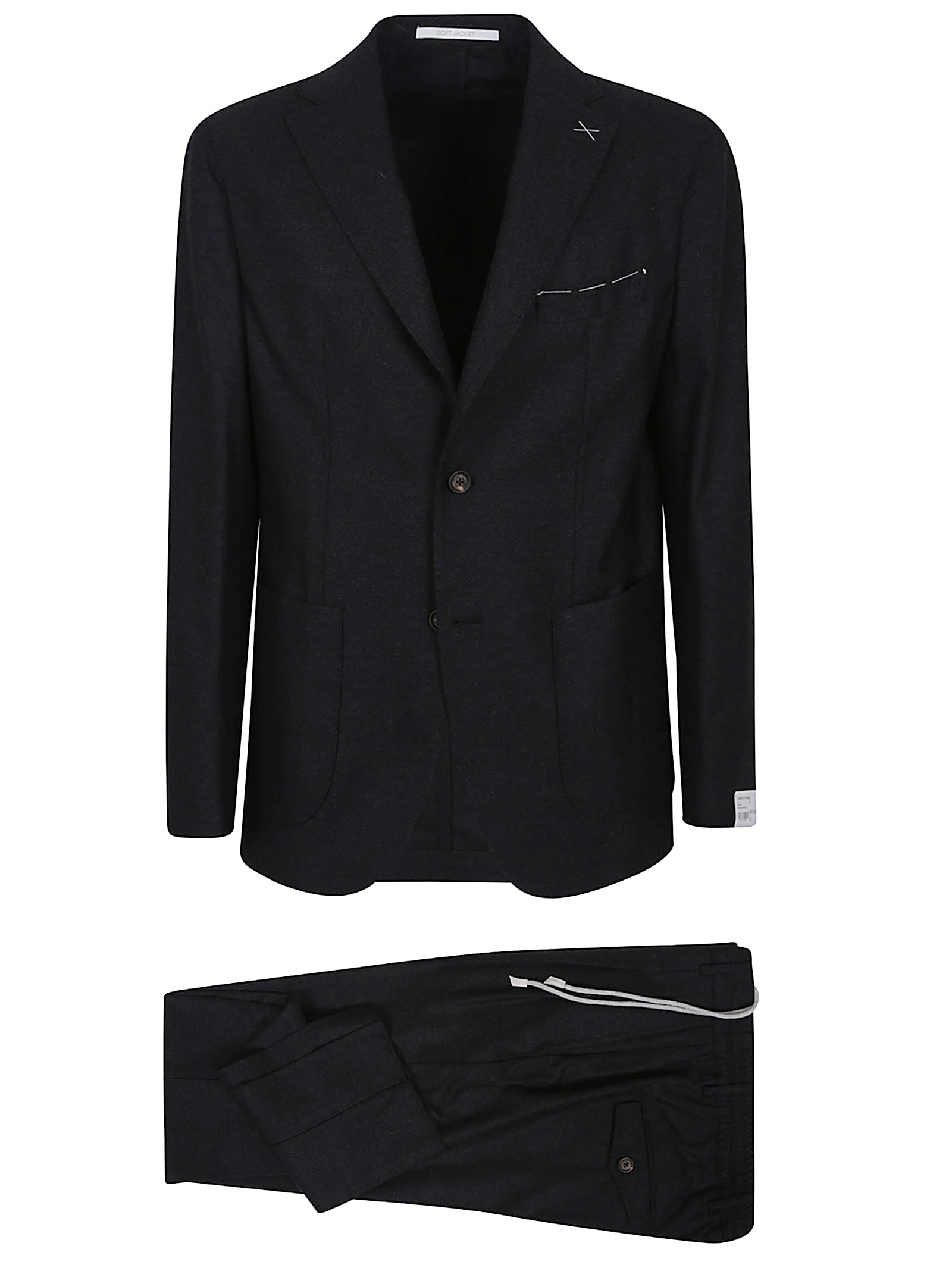 Eleventy Single Breasted Blazer In Black
