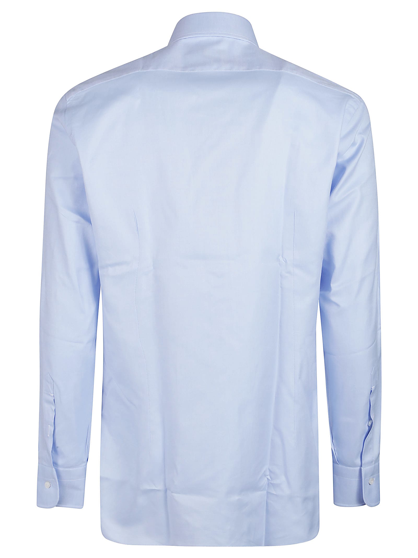 Barba Napoli Long Sleeve Neck Shirt In Azzurro