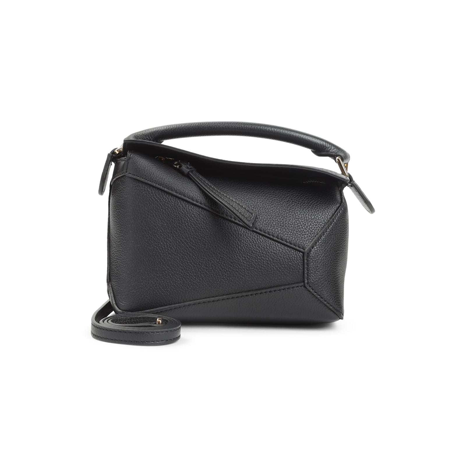 Loewe Puzzle Edge Mini Bag In Black
