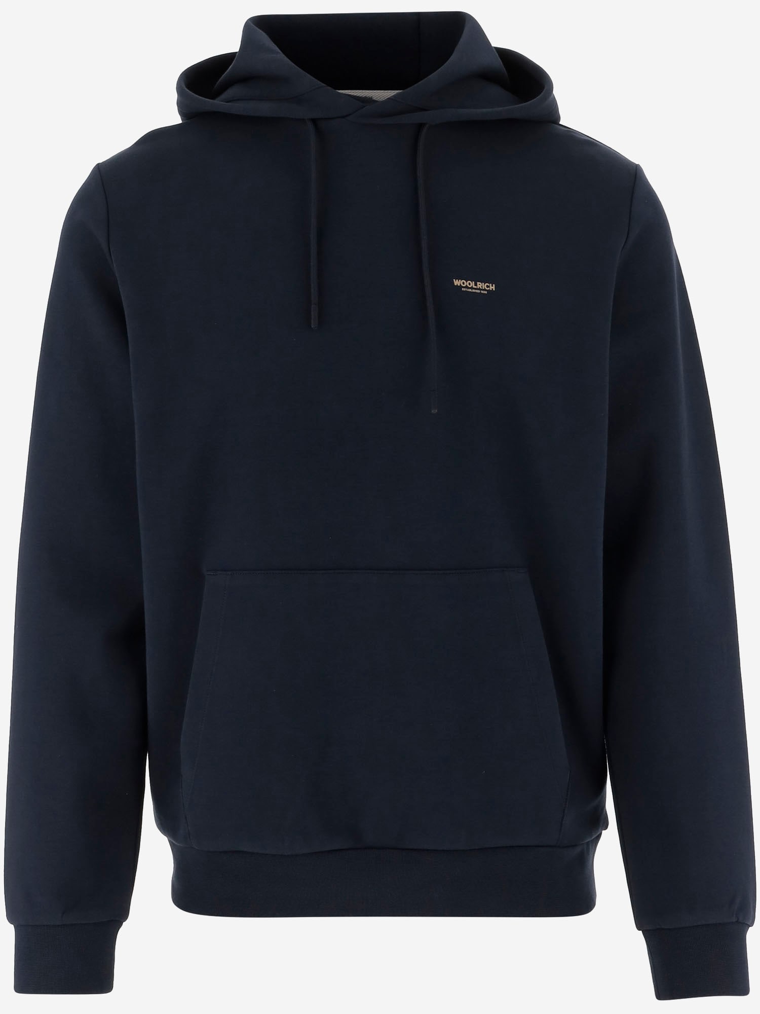 Stretch Cotton Blend Sweatshirt With Logo