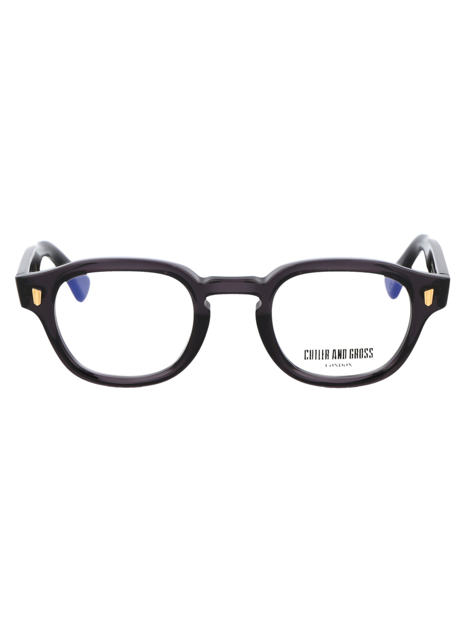 Cutler And Gross Dark Grey Acetate Glasses In Brown