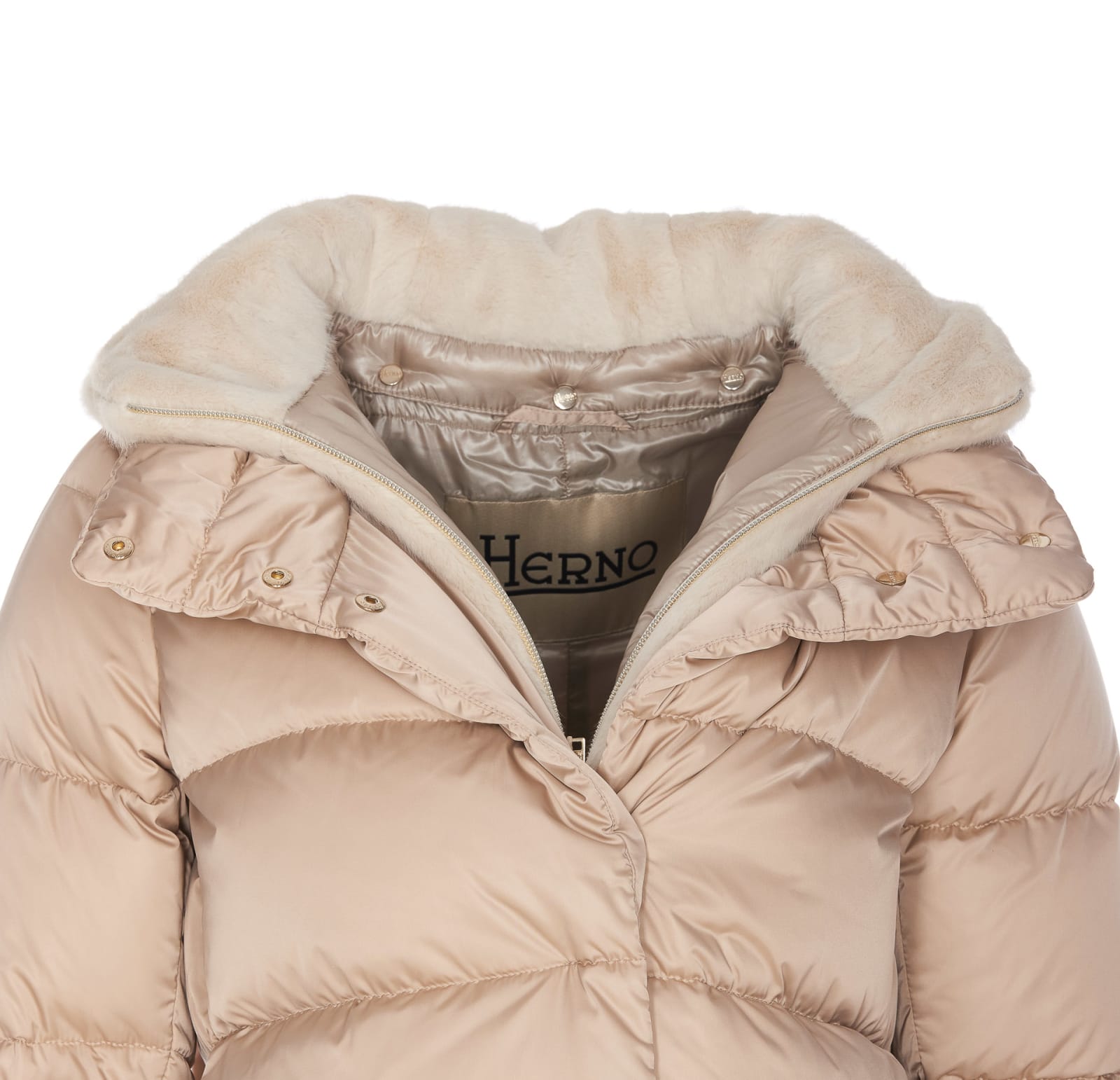 Herno A-shape Down Jacket In Chantilly