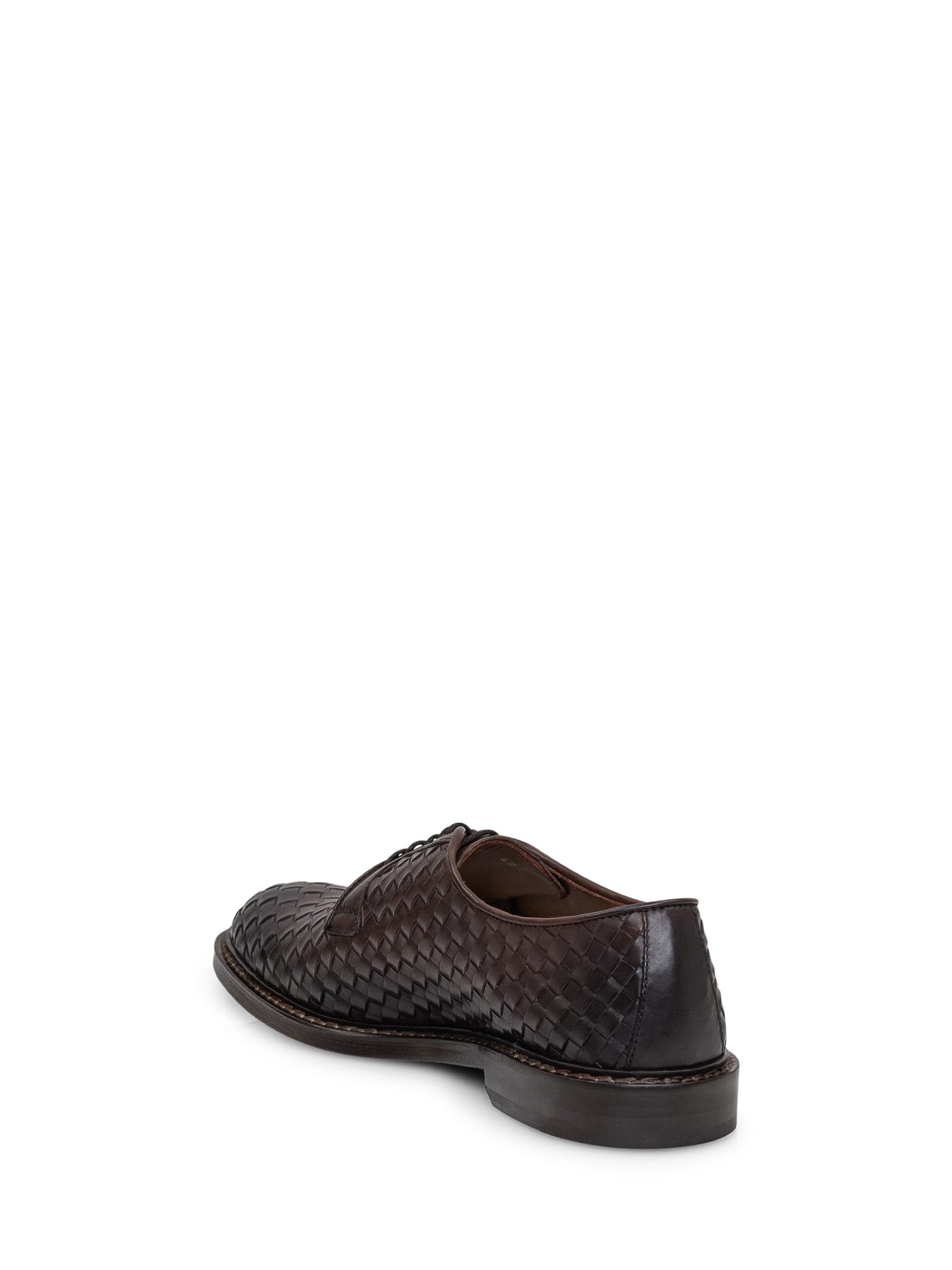 Shop Doucal's Derby Woven Lace-up In Fdo T.moro