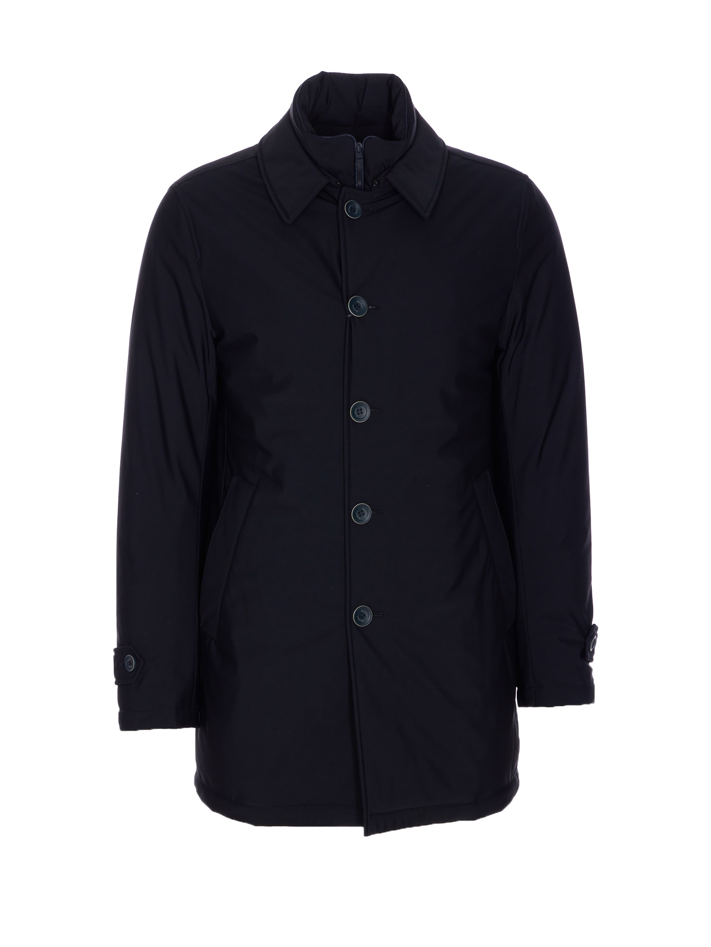 Herno Men Washington Padded Raincoat In Blue