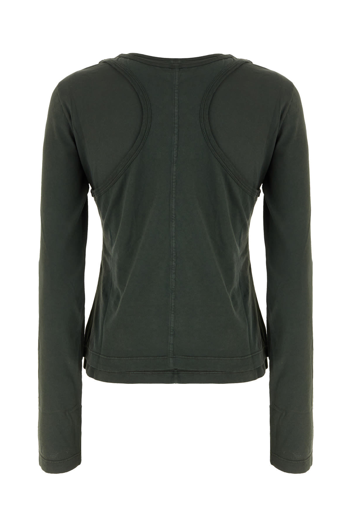 The Row Bottle Green Cotton T-shirt In Green