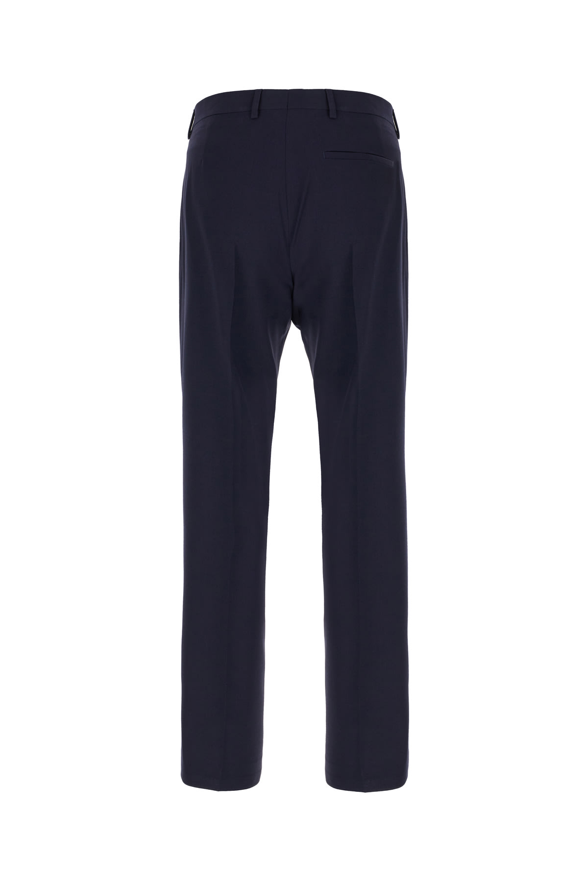 CALVIN KLEIN NAVY BLUE STRETCH WOOL BLEND PANTS 