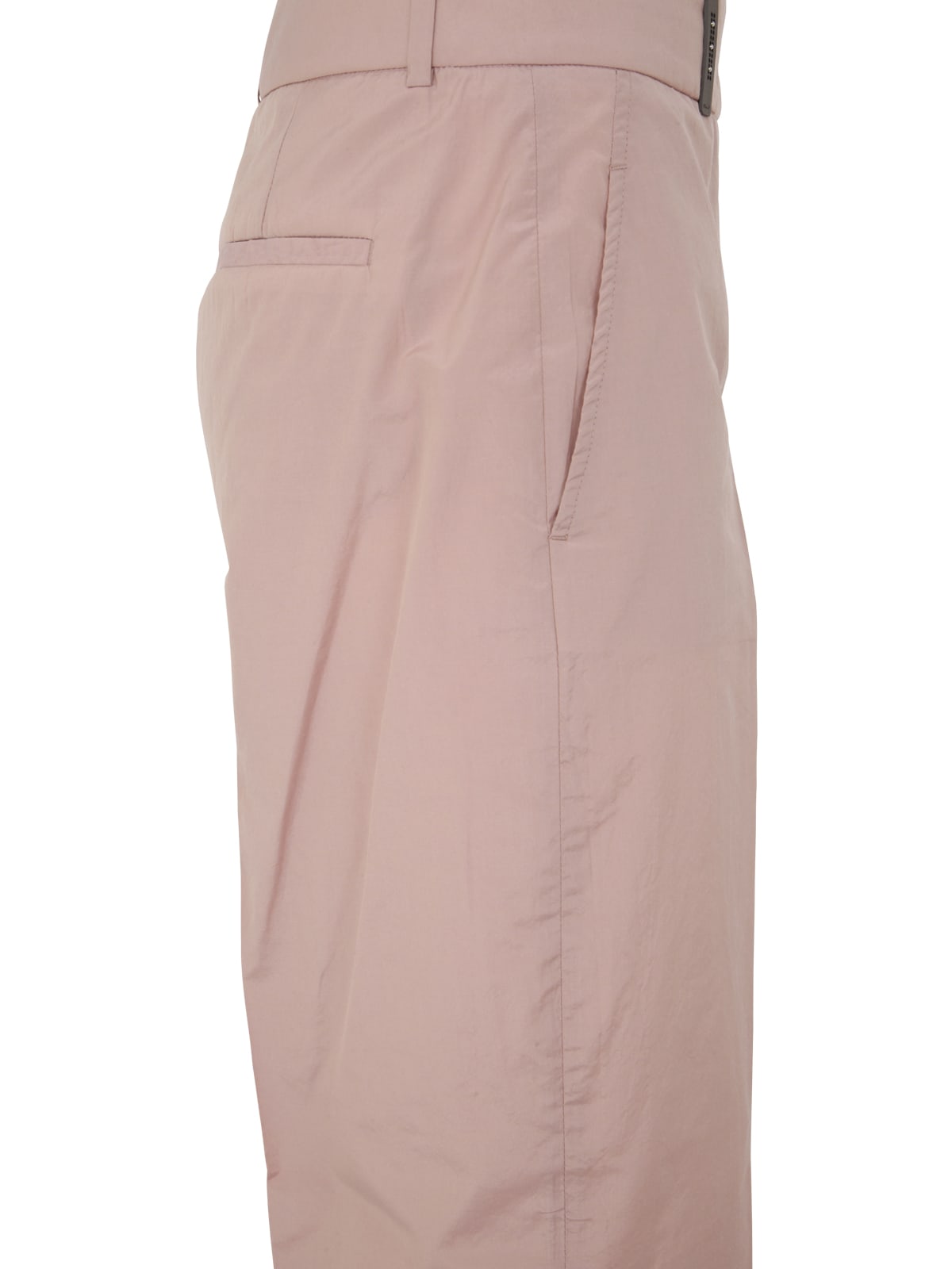 Shop Peserico Popeline Regular Trousers In Desert Pink