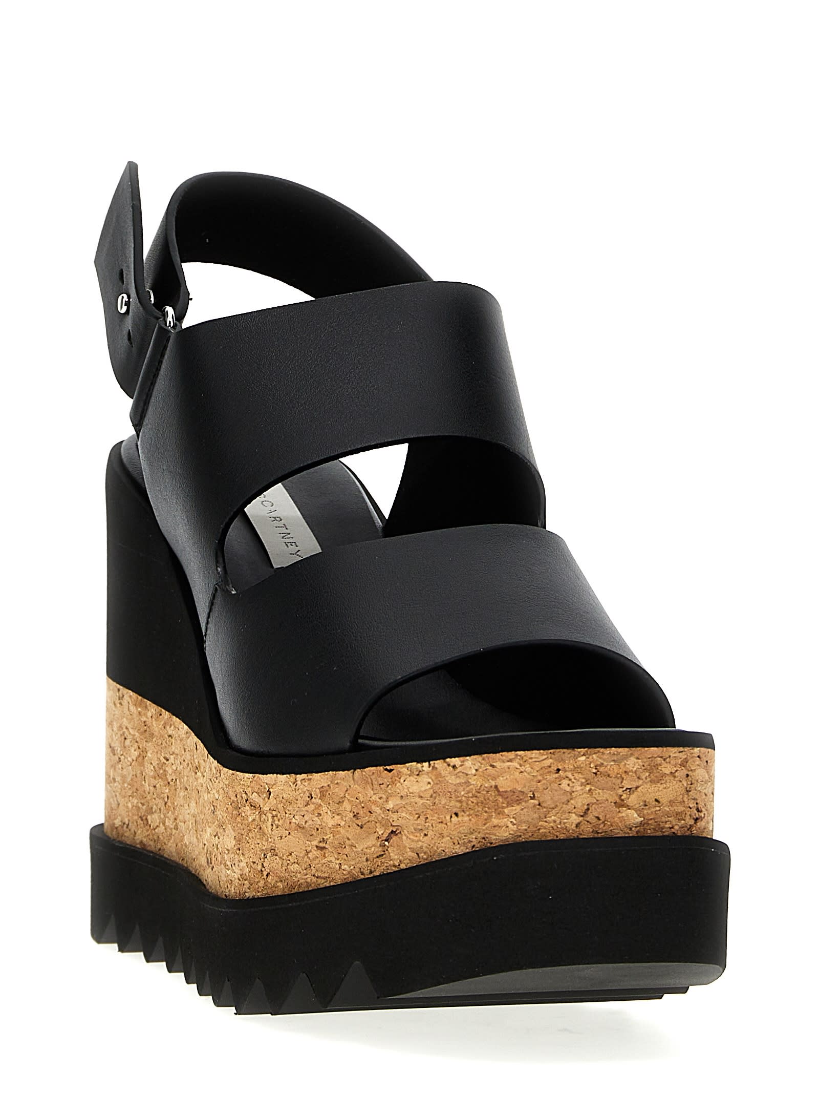 Shop Stella Mccartney Sneak-elyse Sandals In Black