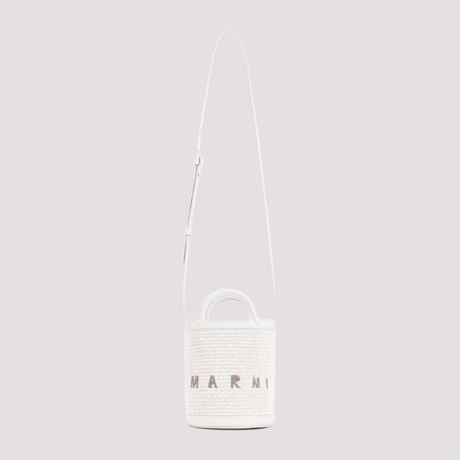 Shop Marni Tropicalia Mini Bucket Bag In Shell