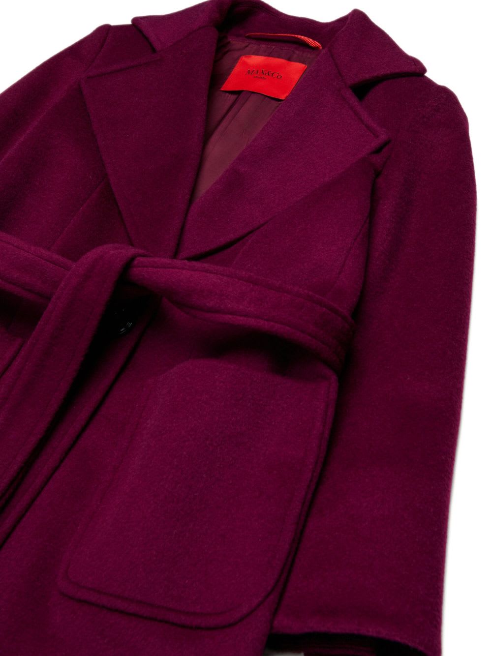 Max&amp;co. Kids Runaway Wool Coat In Red