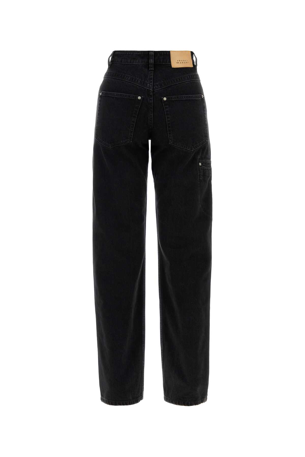Isabel Marant Black Denim Stely Jeans In Black