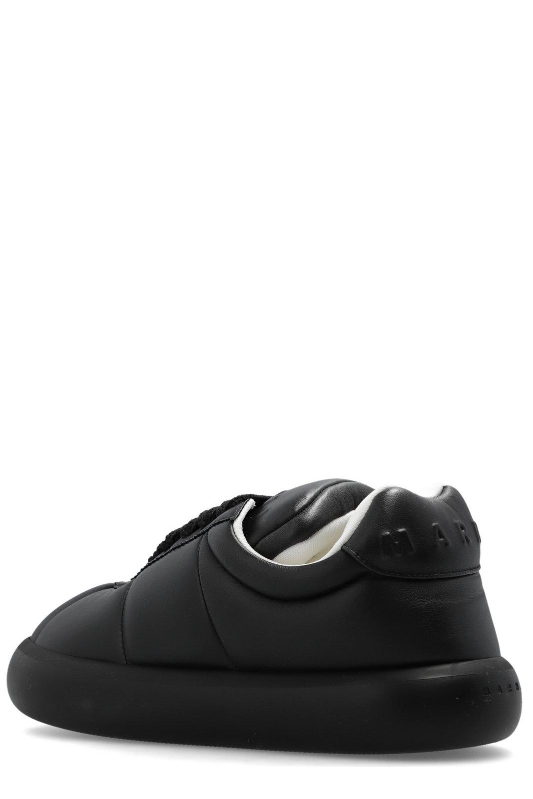 Shop Marni Bigfoot 2.0 Padded Lace-up Sneakers In Black