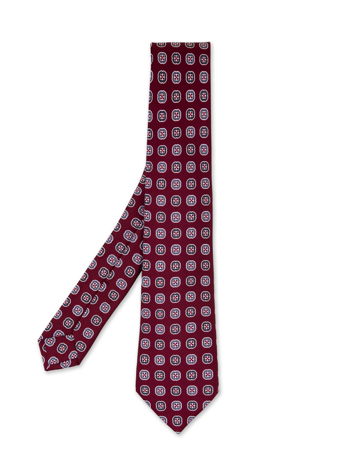 Burgundy Tie With Pattern