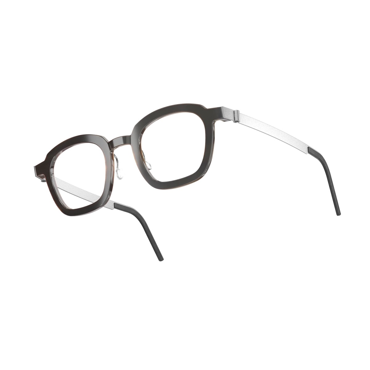 Lindberg Buffalo Horn 1858 H26 Pu15 Nero Marrone Chiaro Bronzo Glasses