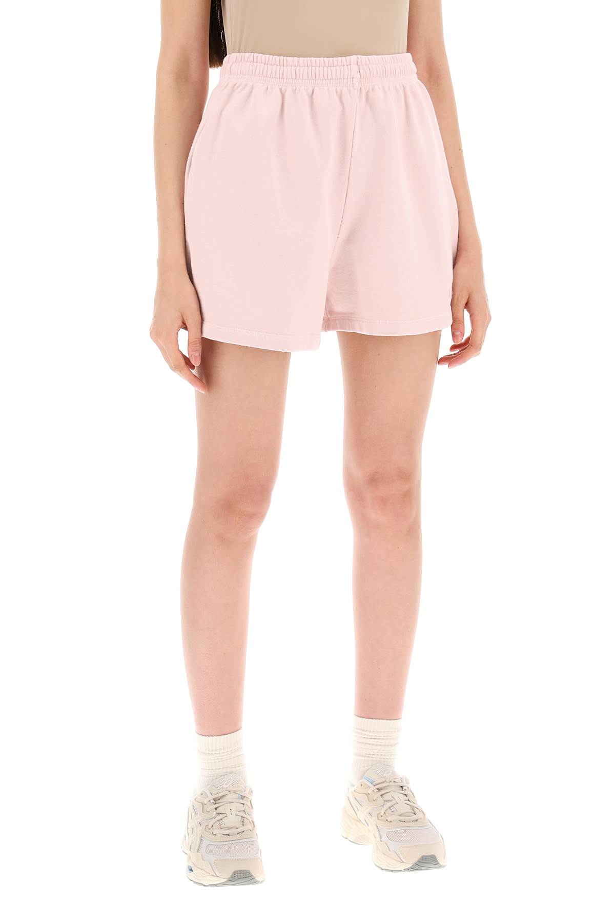 Rotate Birger Christensen Rotate Organic Cotton Sports Shorts For Men In Fairy Tale (pink)