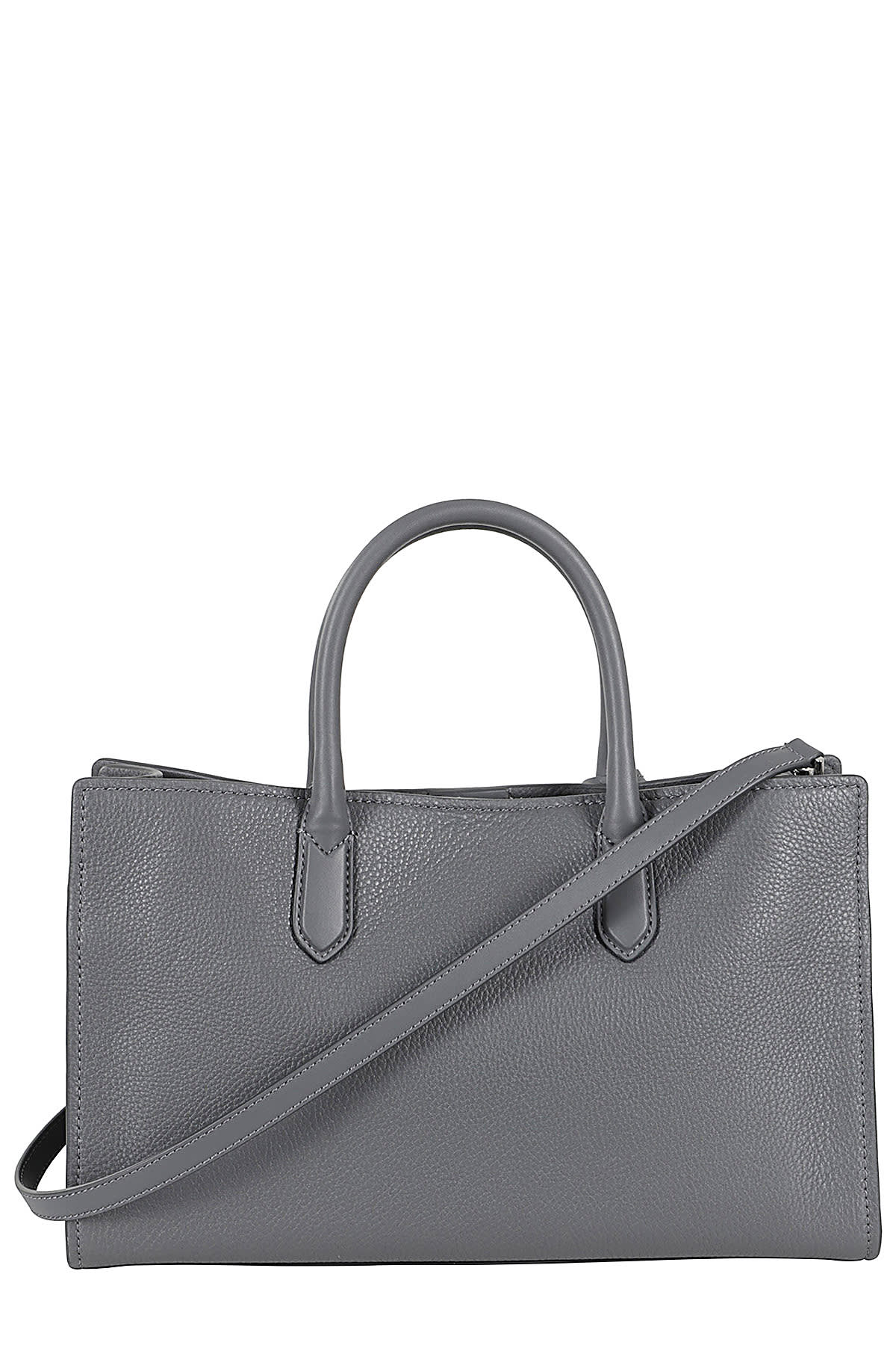 Shop Michael Michael Kors Md Ew Satchel In Slate