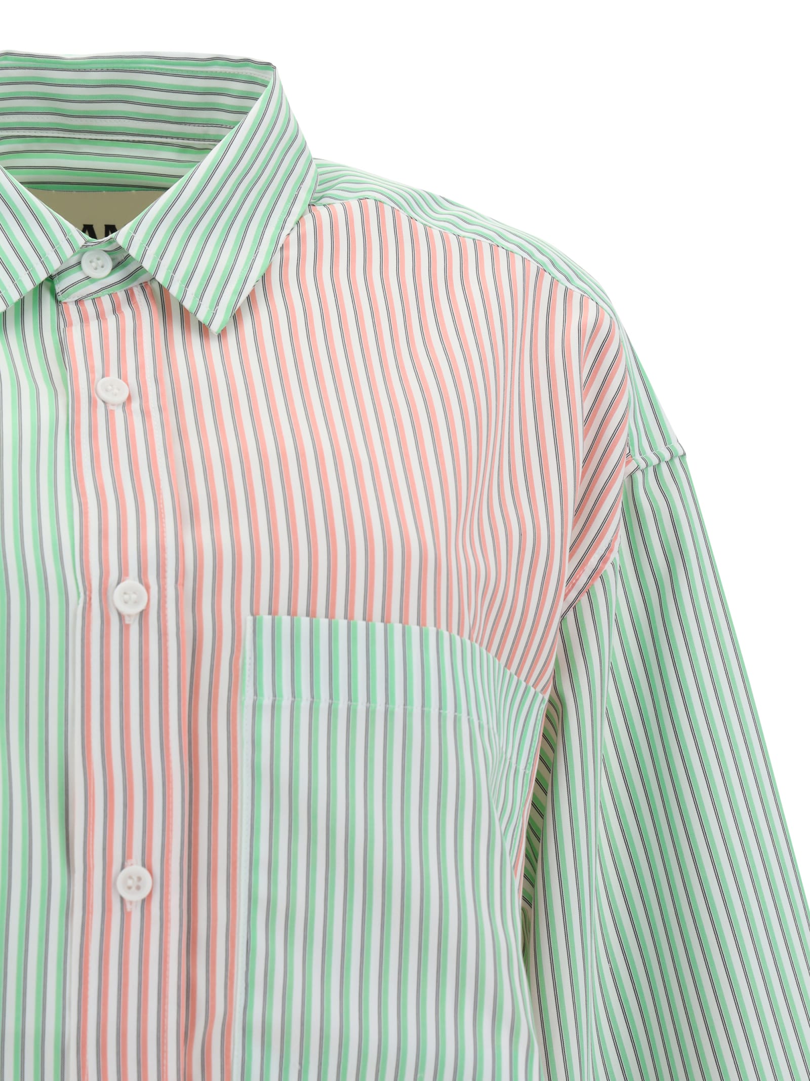 Shop Blanca Benny Shirt In Lime/pink