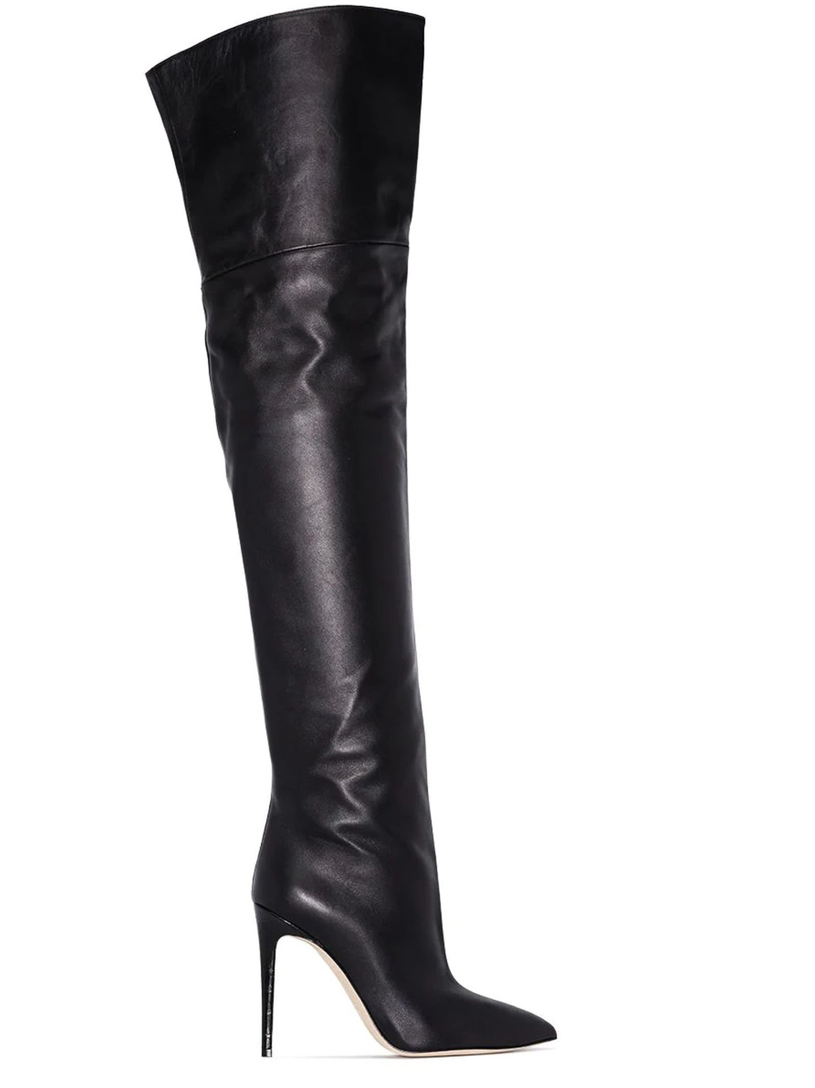 Paris Texas Black Leather Over-the-knee Boots