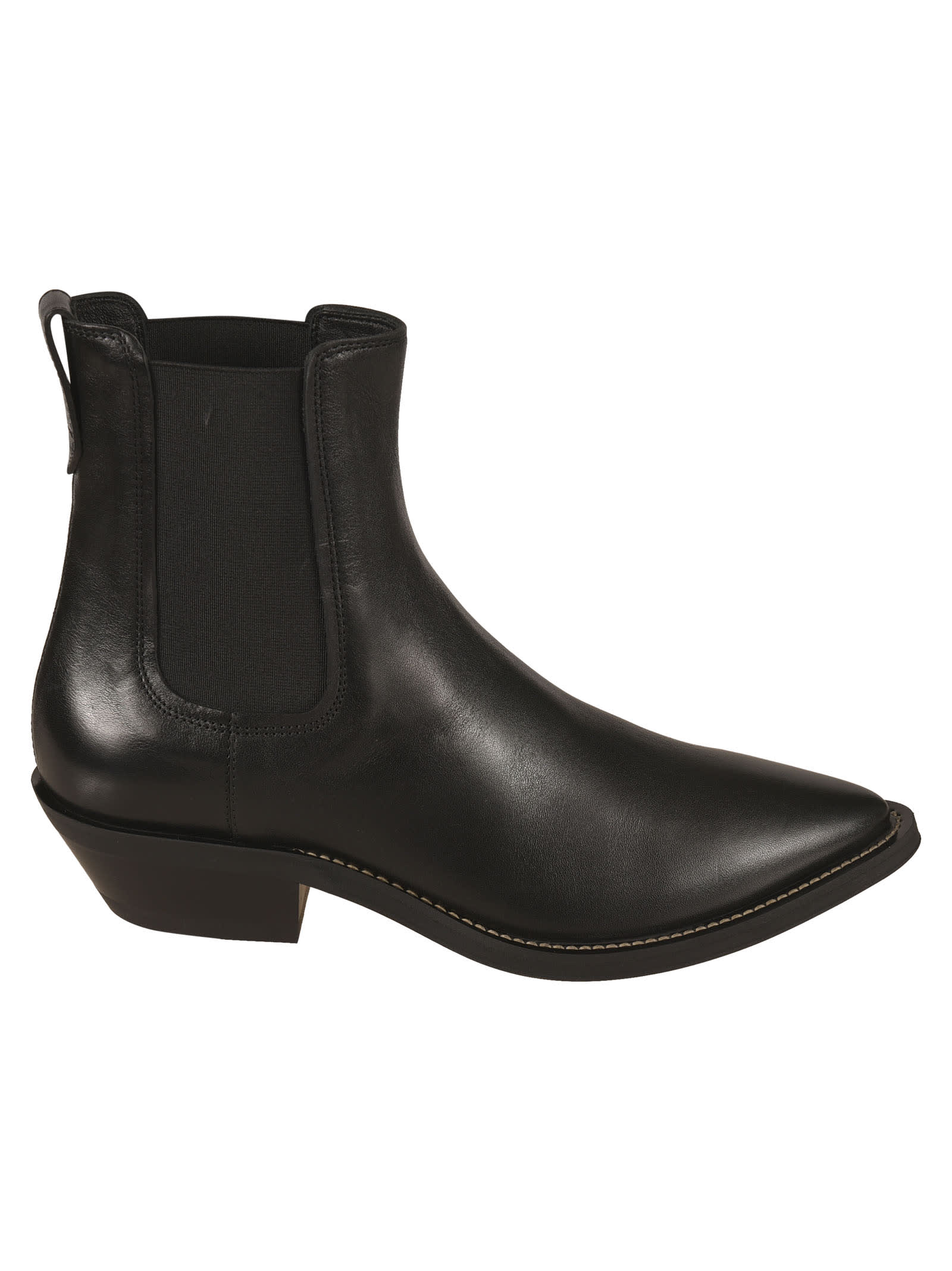 Tods Elastic Side Pointed Toe Ankle Boots
