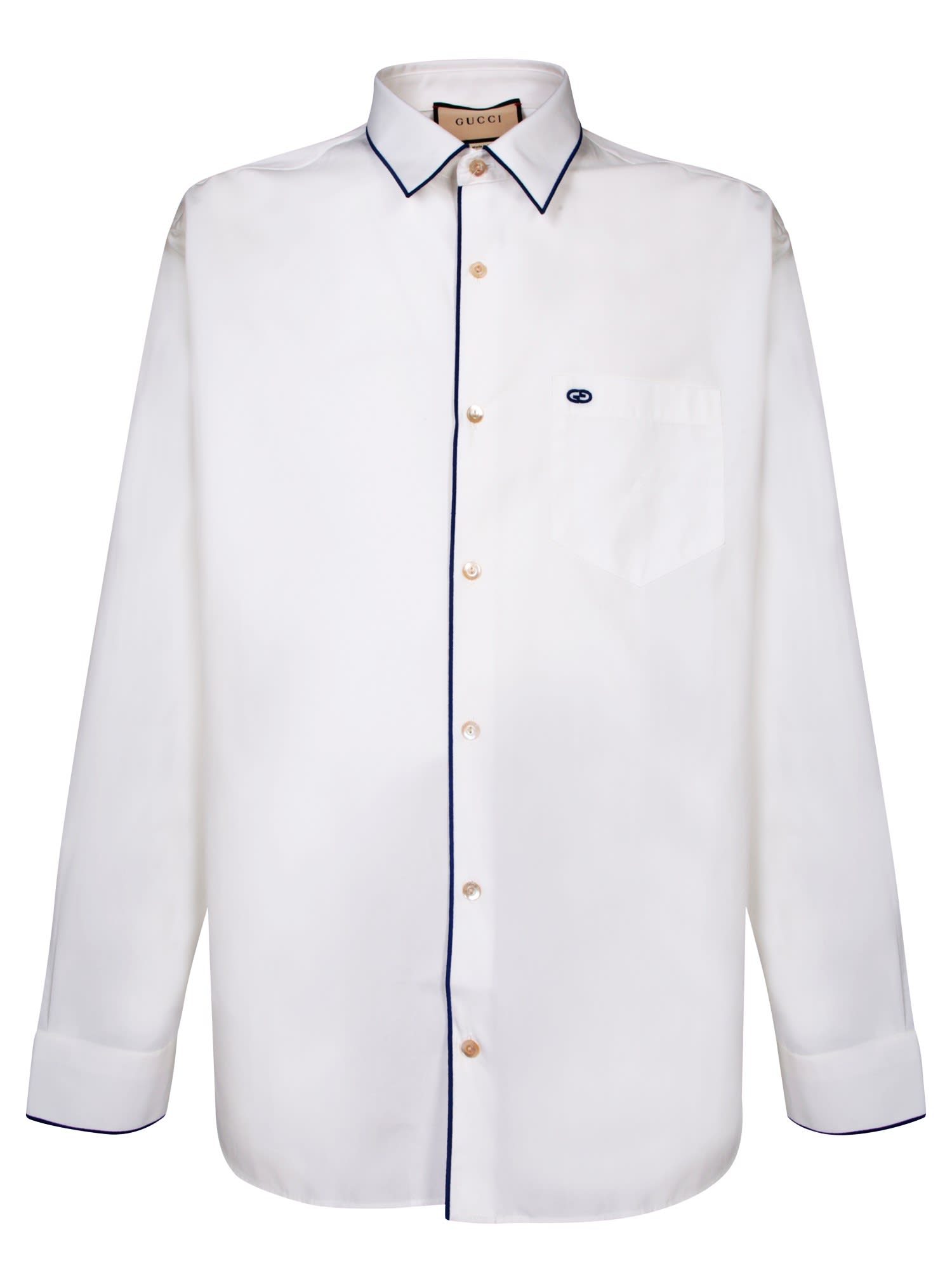 Shop Gucci G Over White Shirt